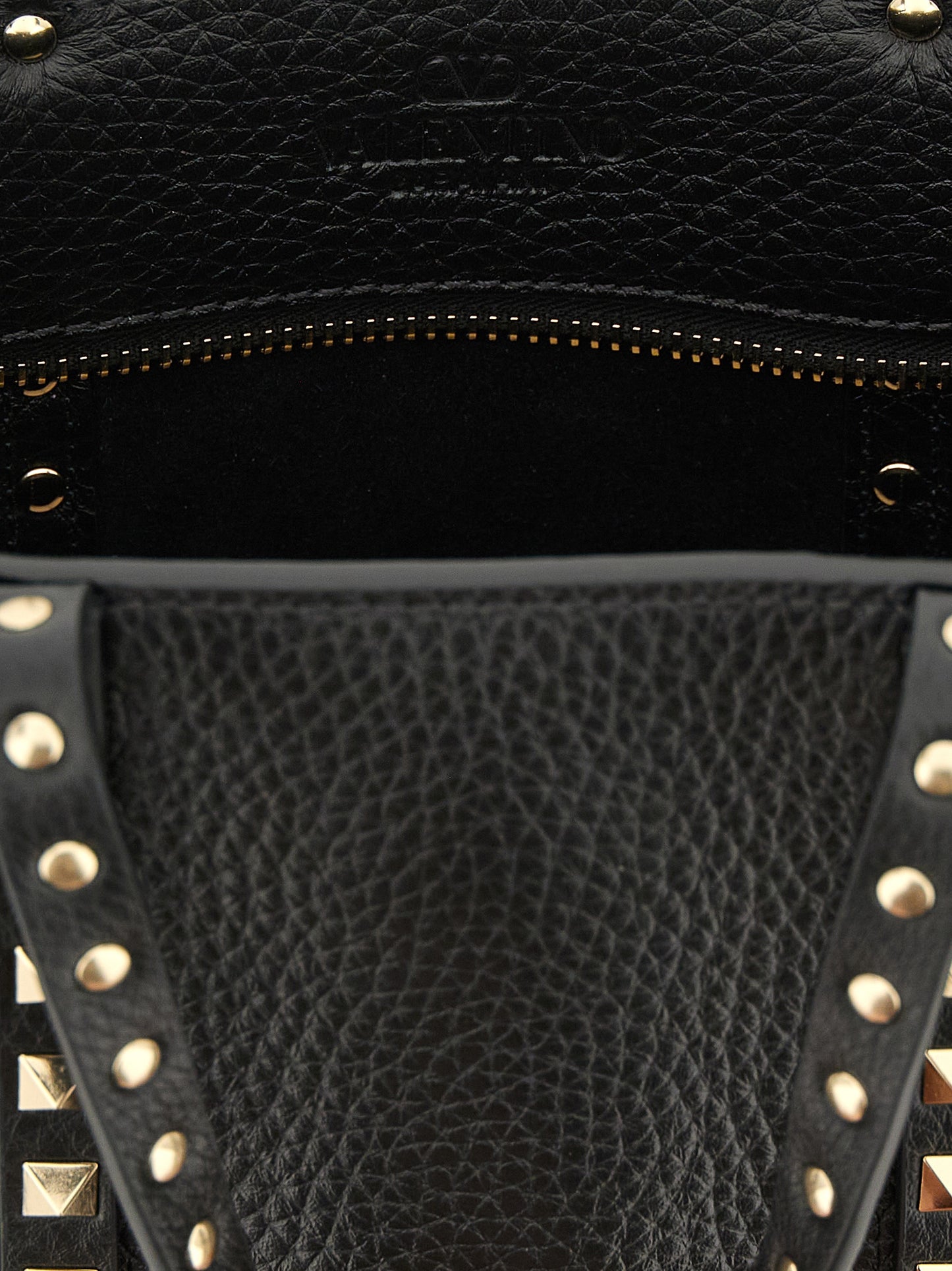 Valentino Garavani Rockstud Calfskin Leather Mini Shopper Tote Bag - Black