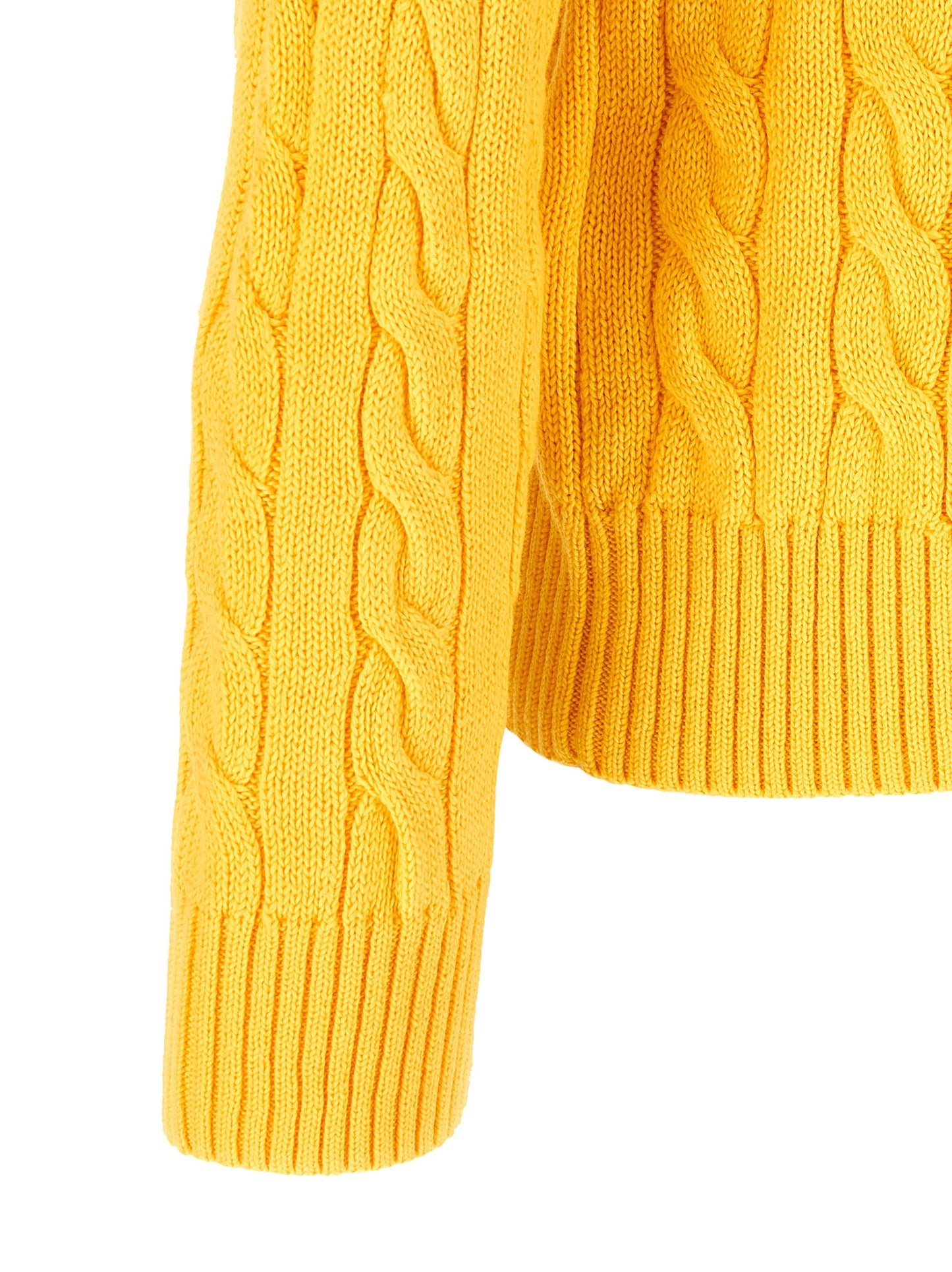 Polo Ralph Lauren Men's Crew Neck Cotton Cardigan - Bicolour Yellow