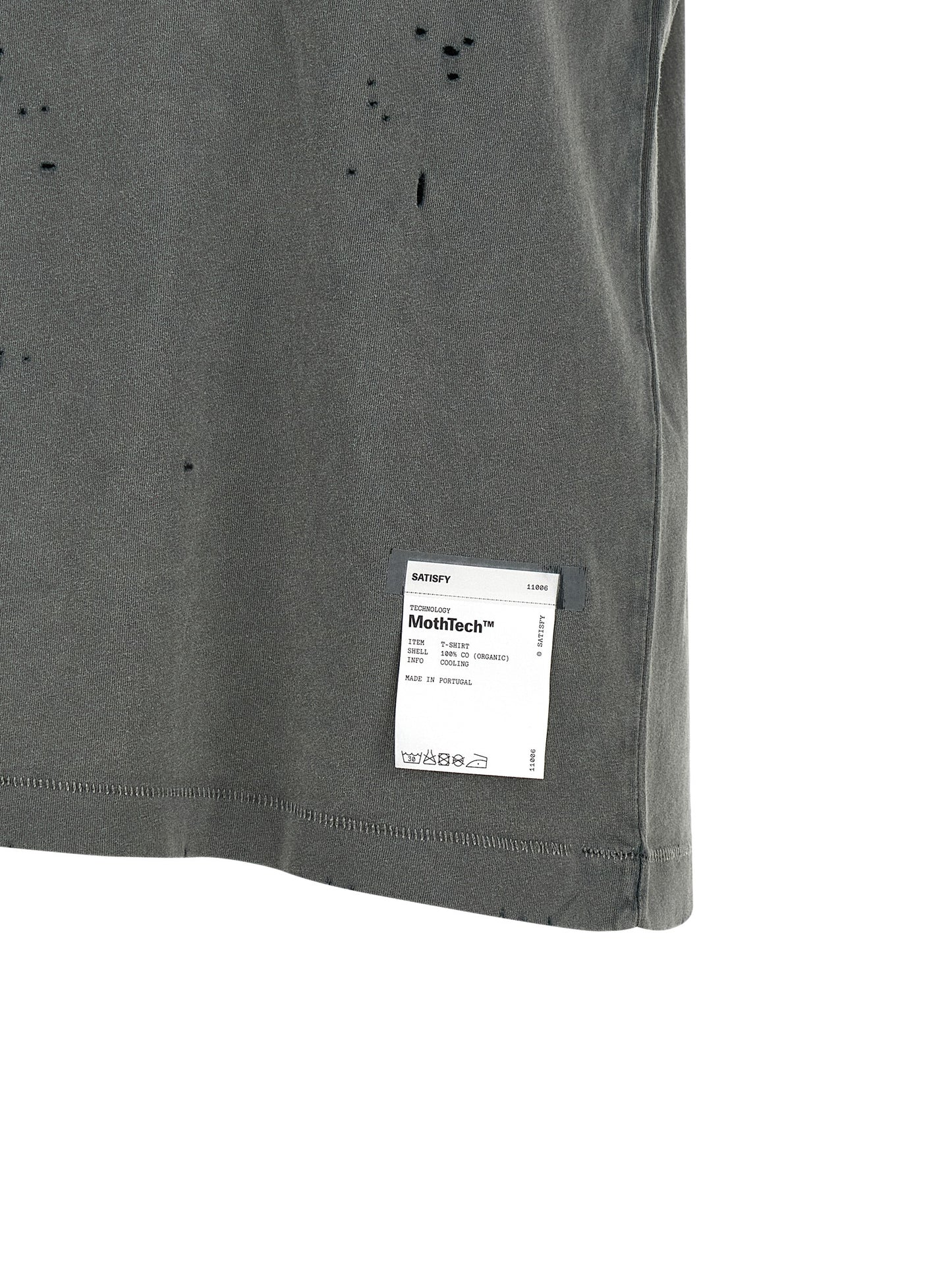 SATISFY Gray Organic Cotton T-Shirt