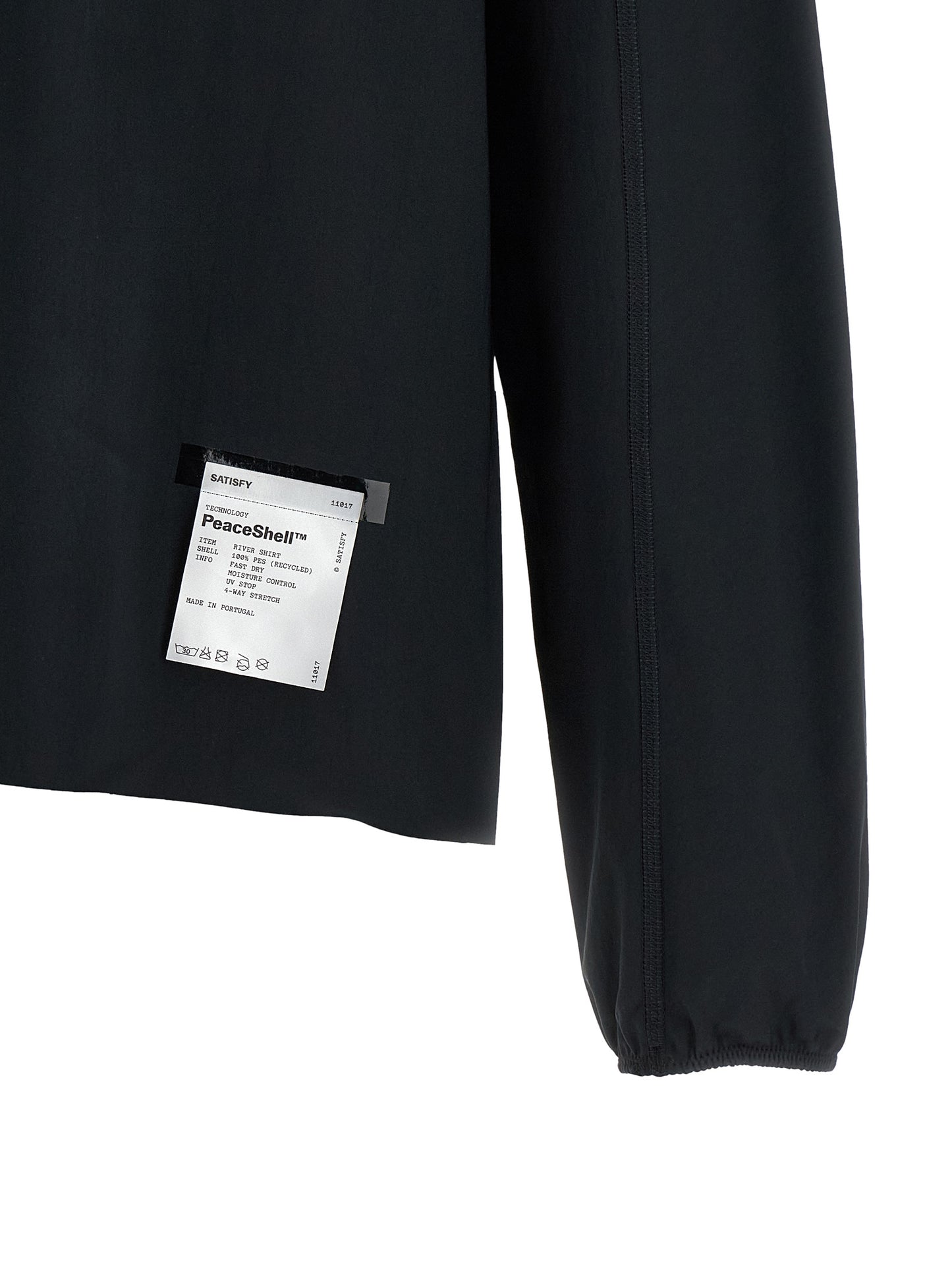 SATISFY Japanese Men's Polyester Twill Shirt - Black