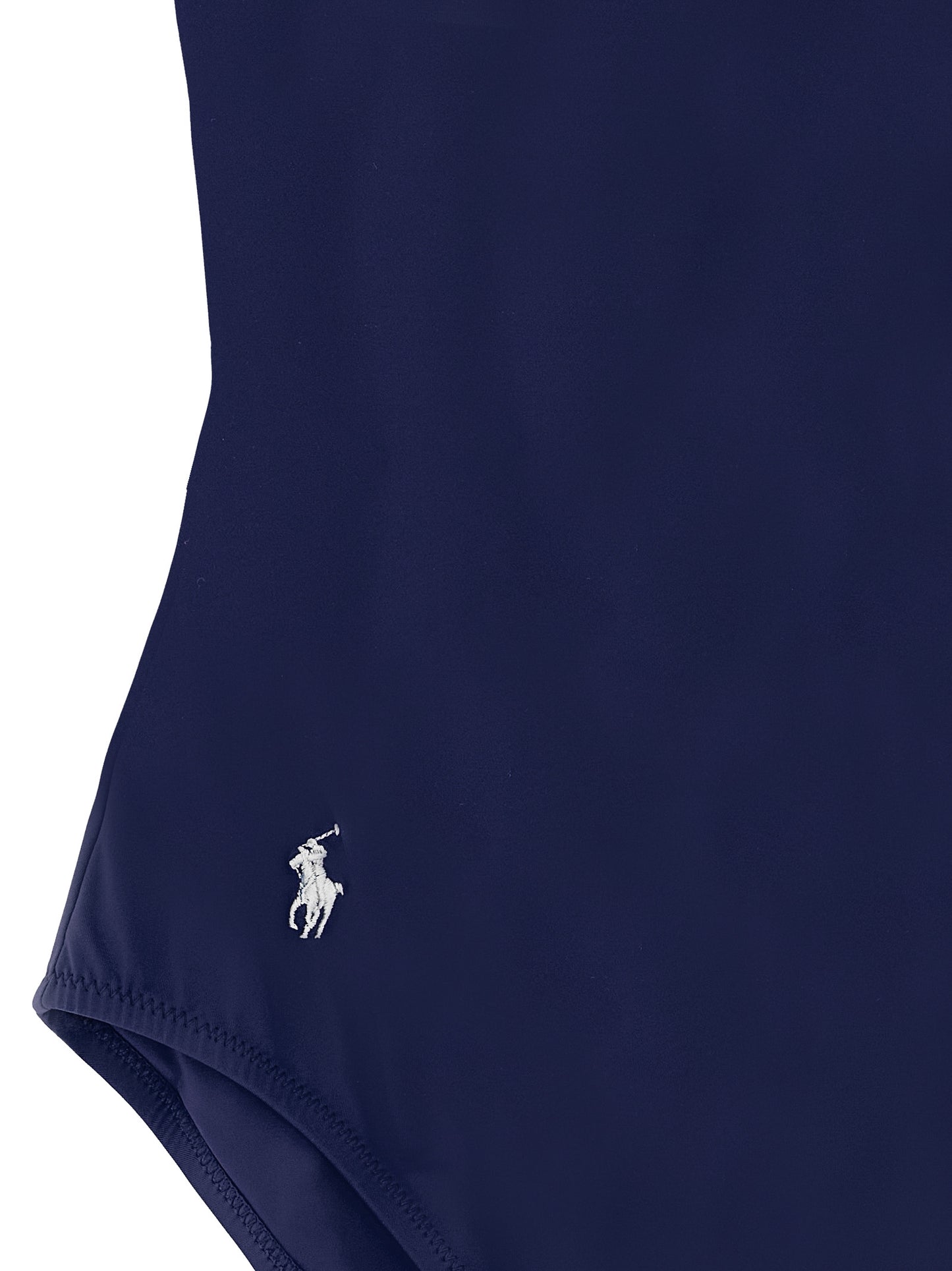 Polo Ralph Lauren Pony Women's Stretch Nylon One-Piece Swimsuit - Blue