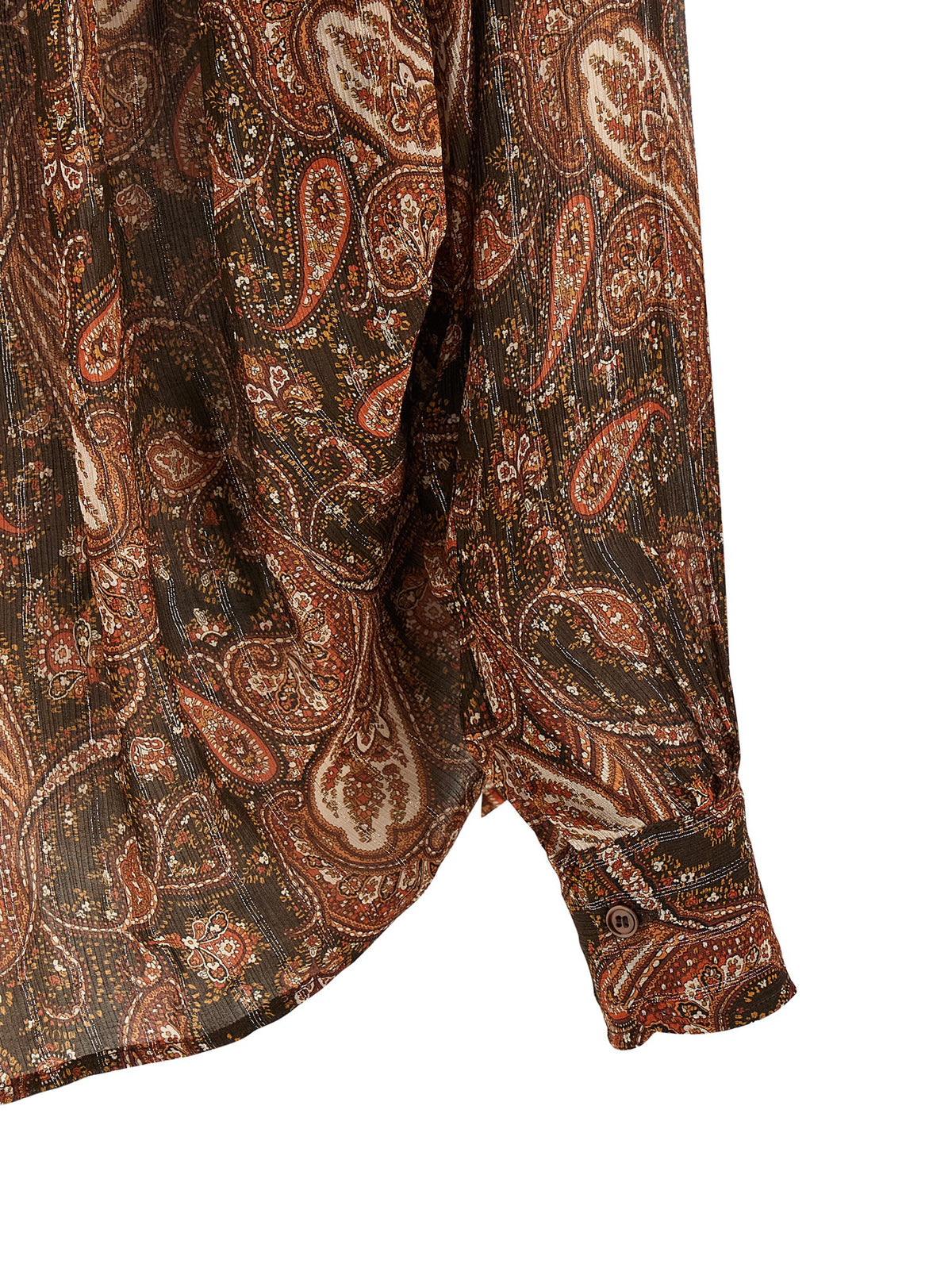 Blouse by The Andamane for women in viscose & silk multicolor, patterned, paisley & print showcases a sublime silhouette, artfully detailed with a sublime and for a sophisticated, sublime finish.