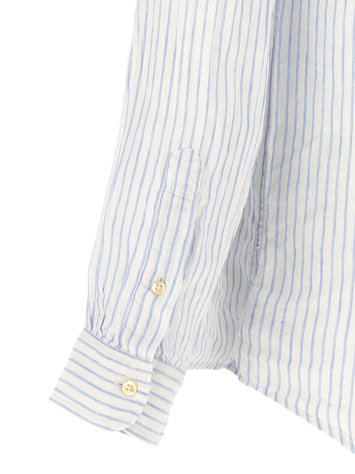 Polo Ralph Lauren Pony Men's Linen Shirt - Light Blue Striped