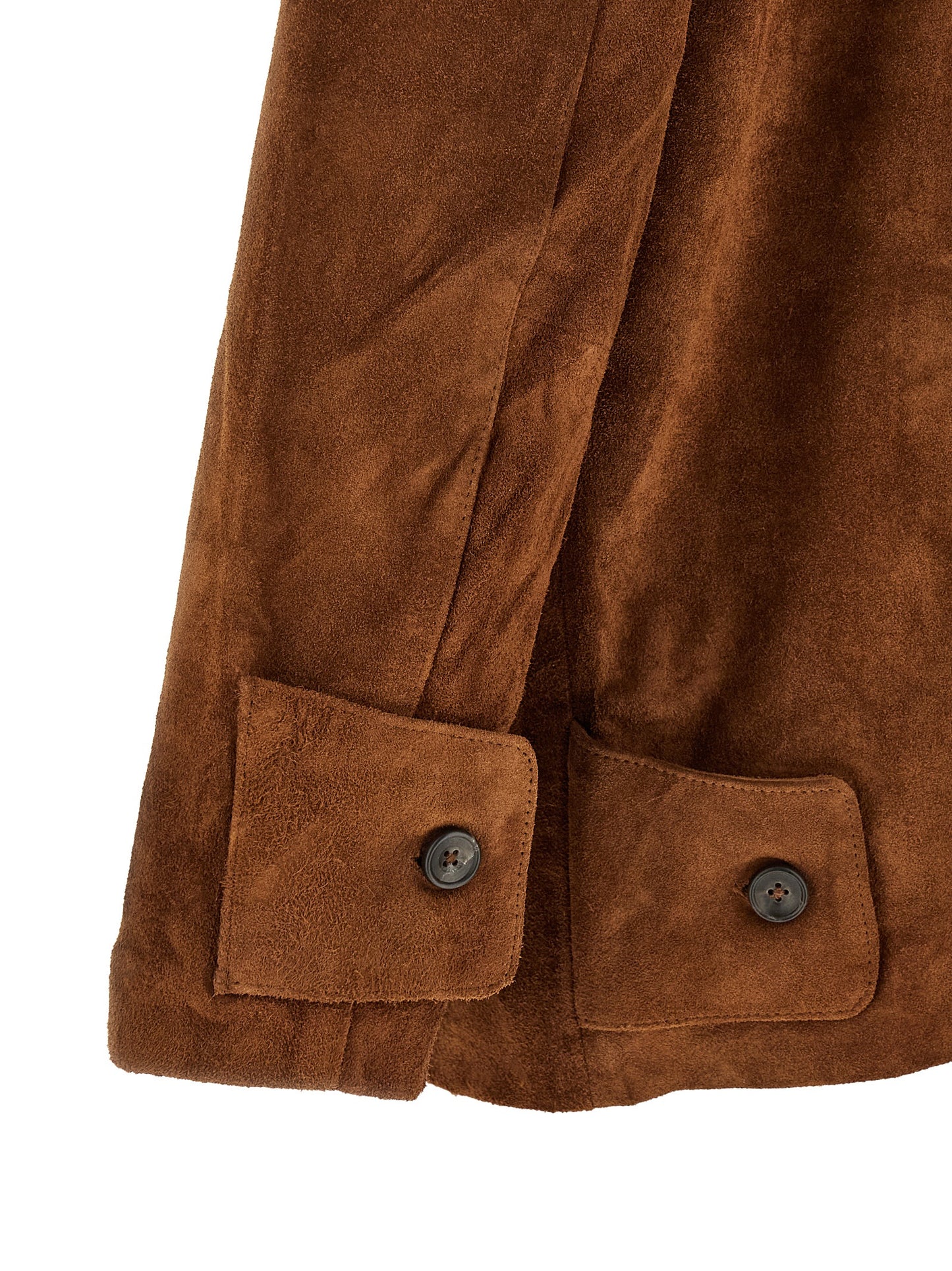This Jacket by FOUND for men in silk & suede leather brown, horn & floral showcases a magnificent silhouette, meticulously crafted with a distinctive and functional pockets for a magnificent finish.