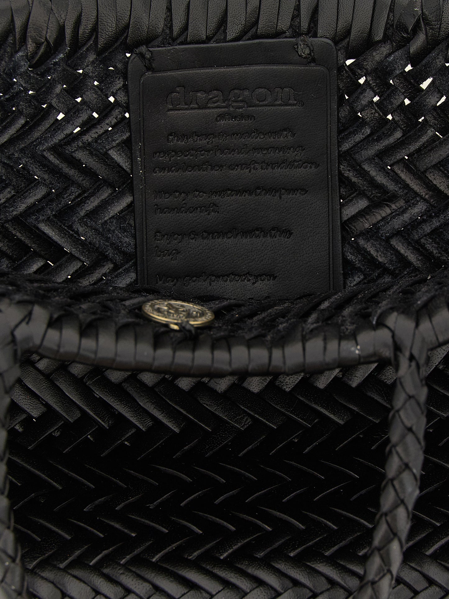 Dragon Diffusion Black Calfskin Handbag