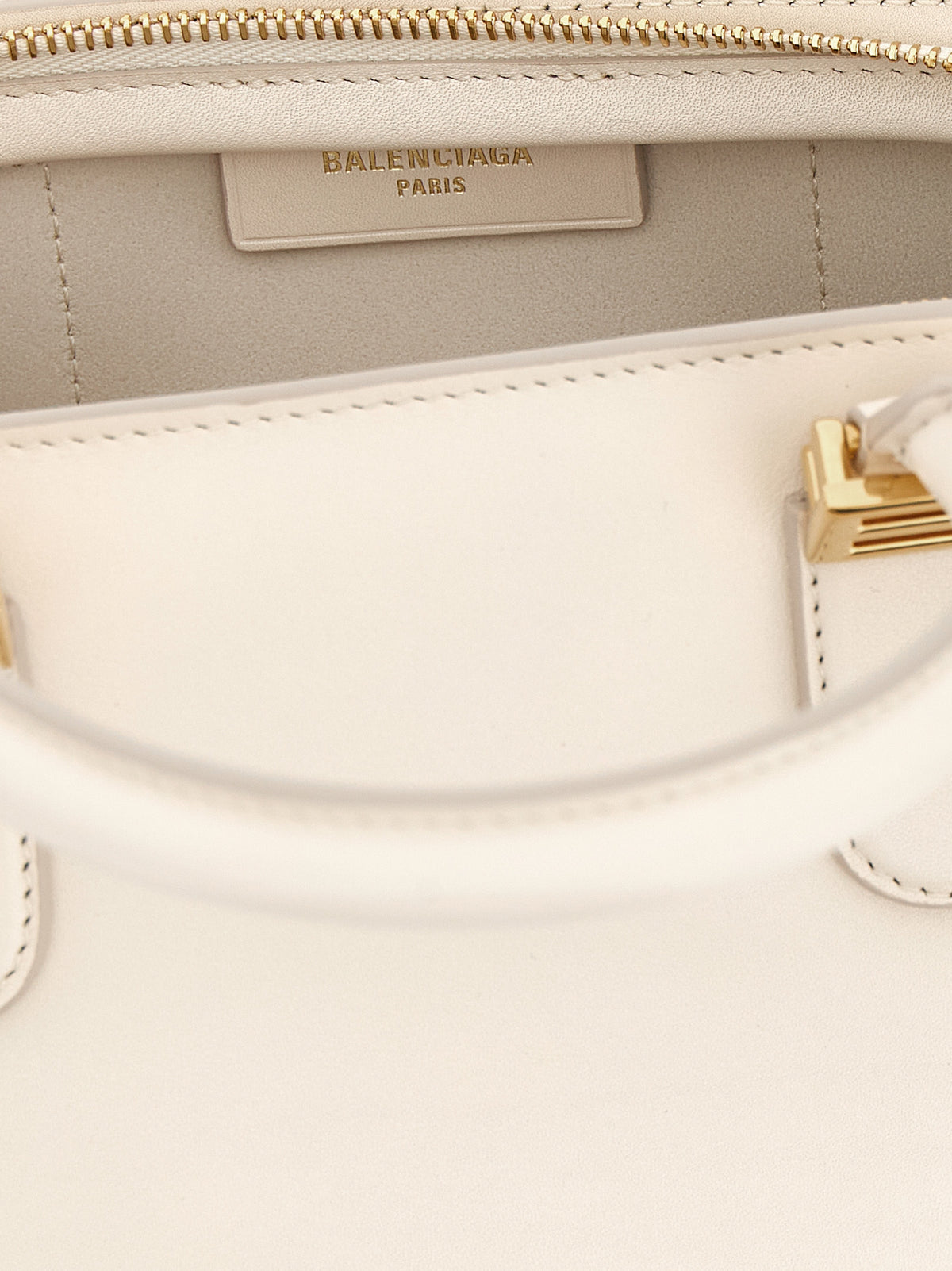 Balenciaga Bolero Calfskin Leather Mini Handbag - White