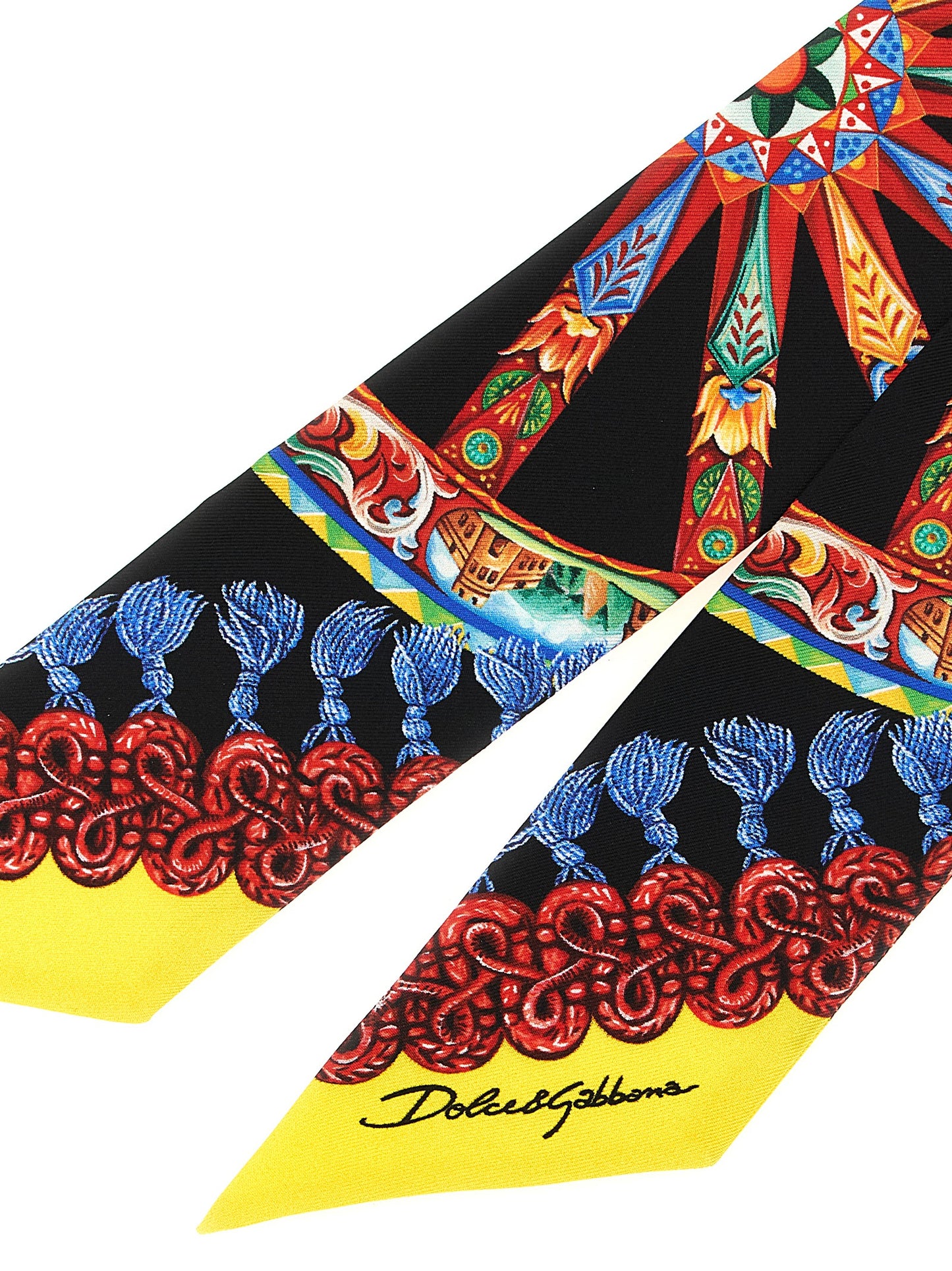 Dolce & Gabbana Essence Silk Twill Scarf - Multicolor Print