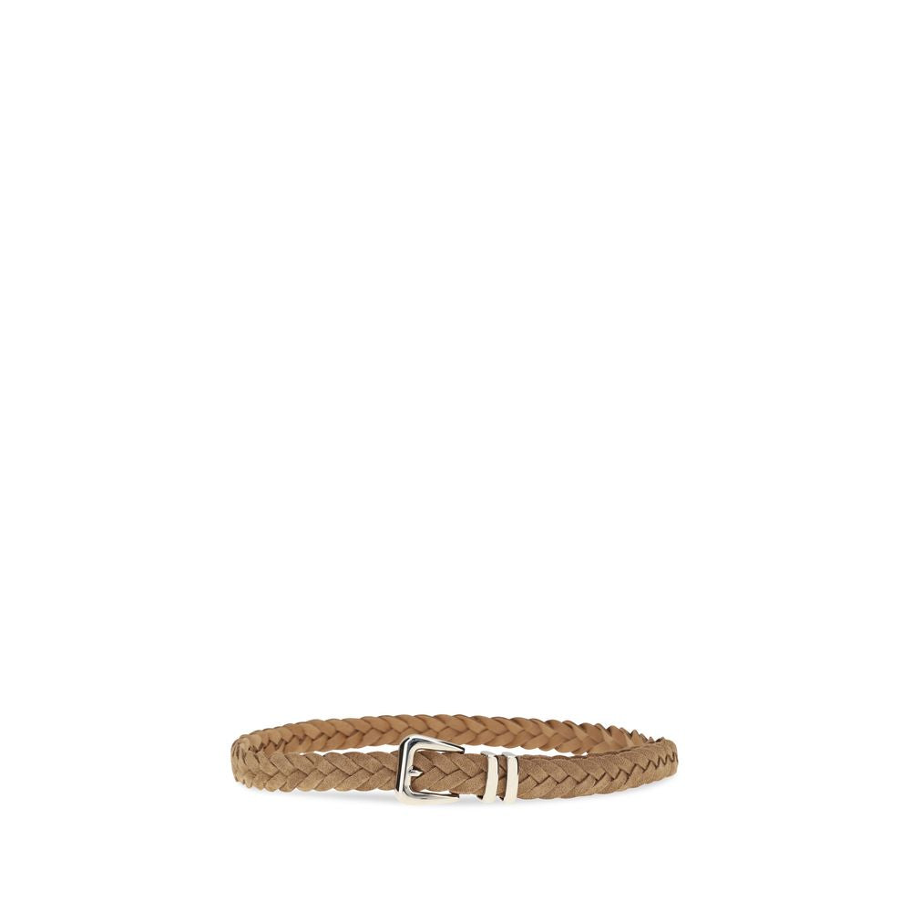 Brunello Cucinelli Bos Taurus Calf Leather Belt - Beige