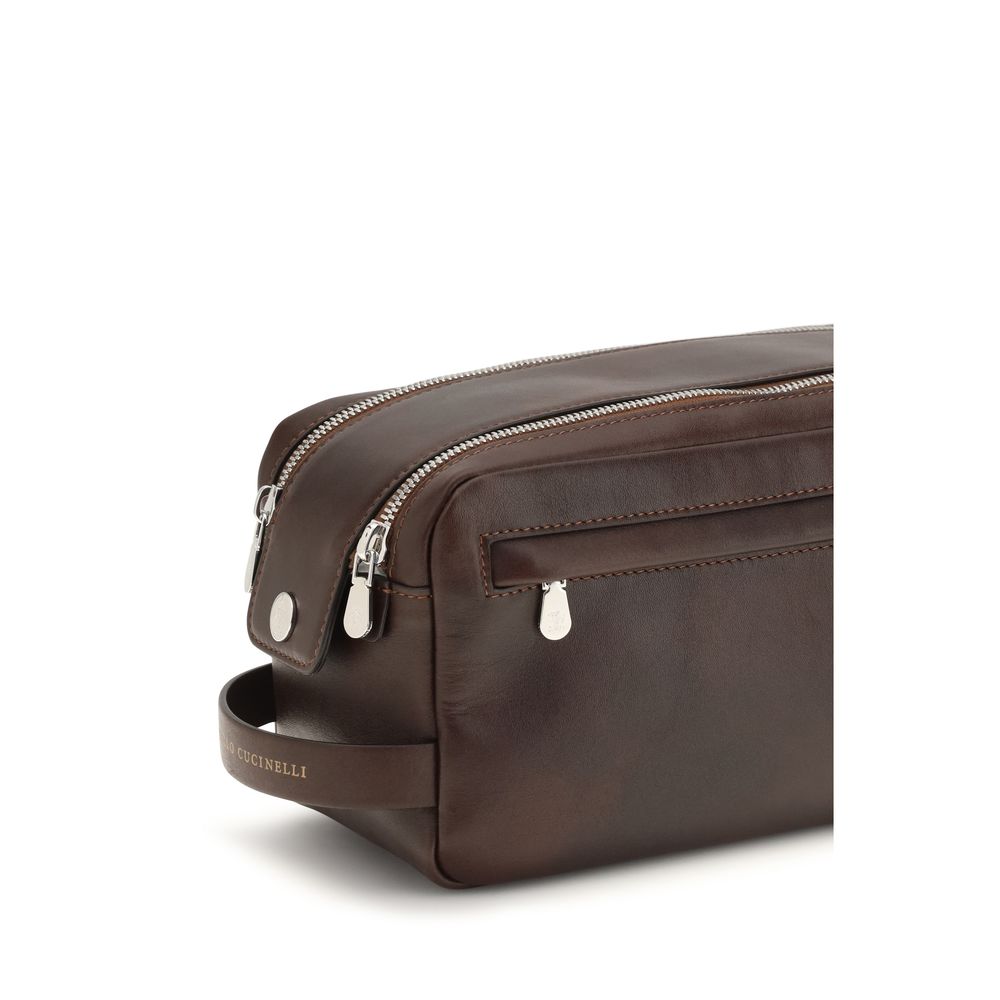 Brunello Cucinelli Bos Taurus Calf Leather Wallet - Brown