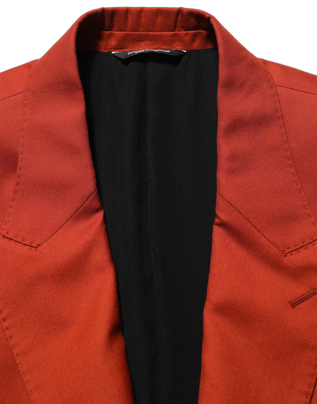 Dolce & Gabbana Men's Single Breasted Cashmere Silk Blazer - Red
