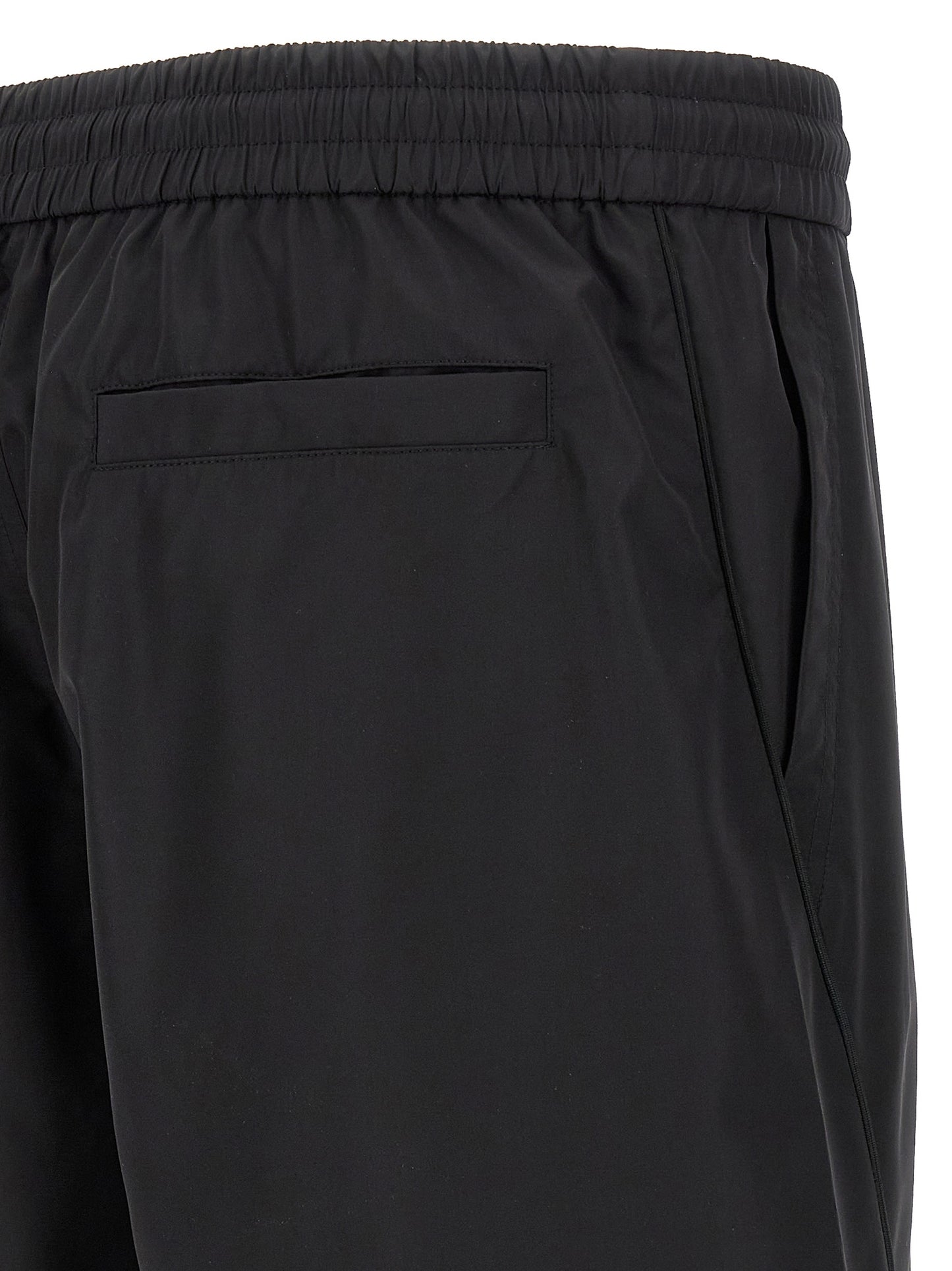 Givenchy Men's Polyester Mesh Bermuda Shorts - Black