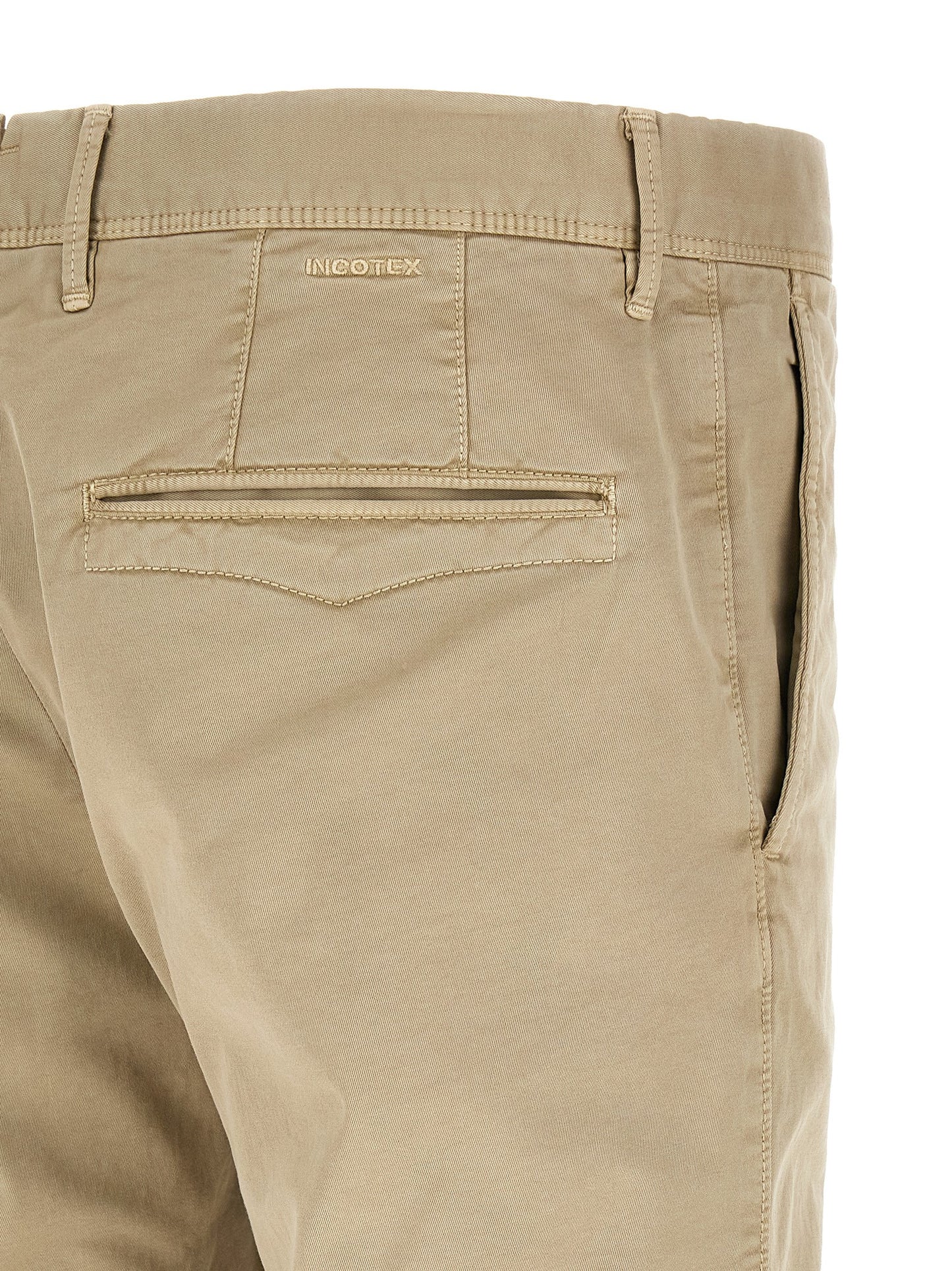 Incotex Men's Stretch Cotton Bermuda Shorts - Beige