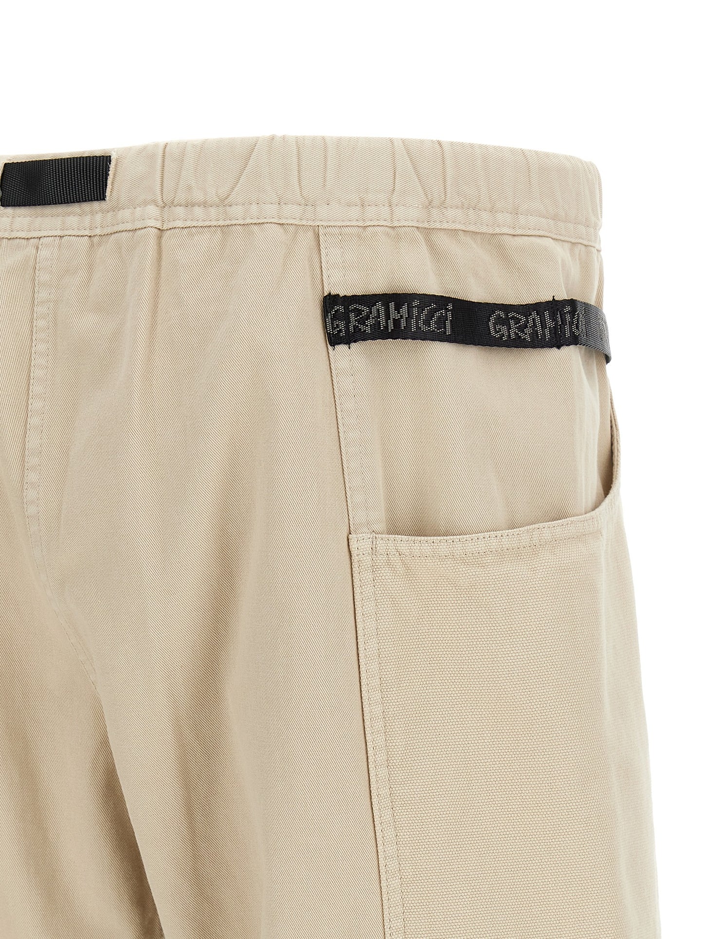 Bermuda Shorts by Gramicci for men in canvas cotton twill beige & signature features a eye catching and short with a eye catching .