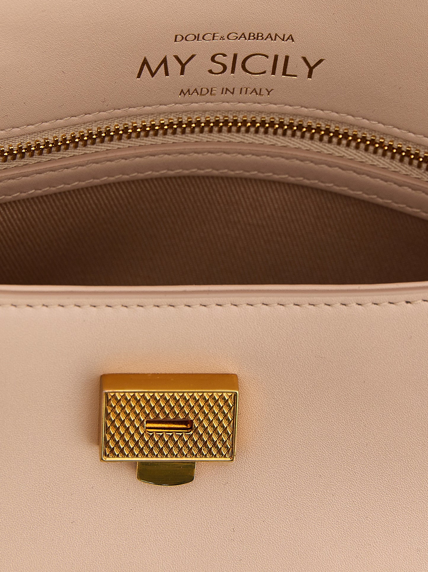 Dolce & Gabbana My Sicily Bos Taurus Calf Suede Leather Mini Flap Handbag - Multicolor Pink