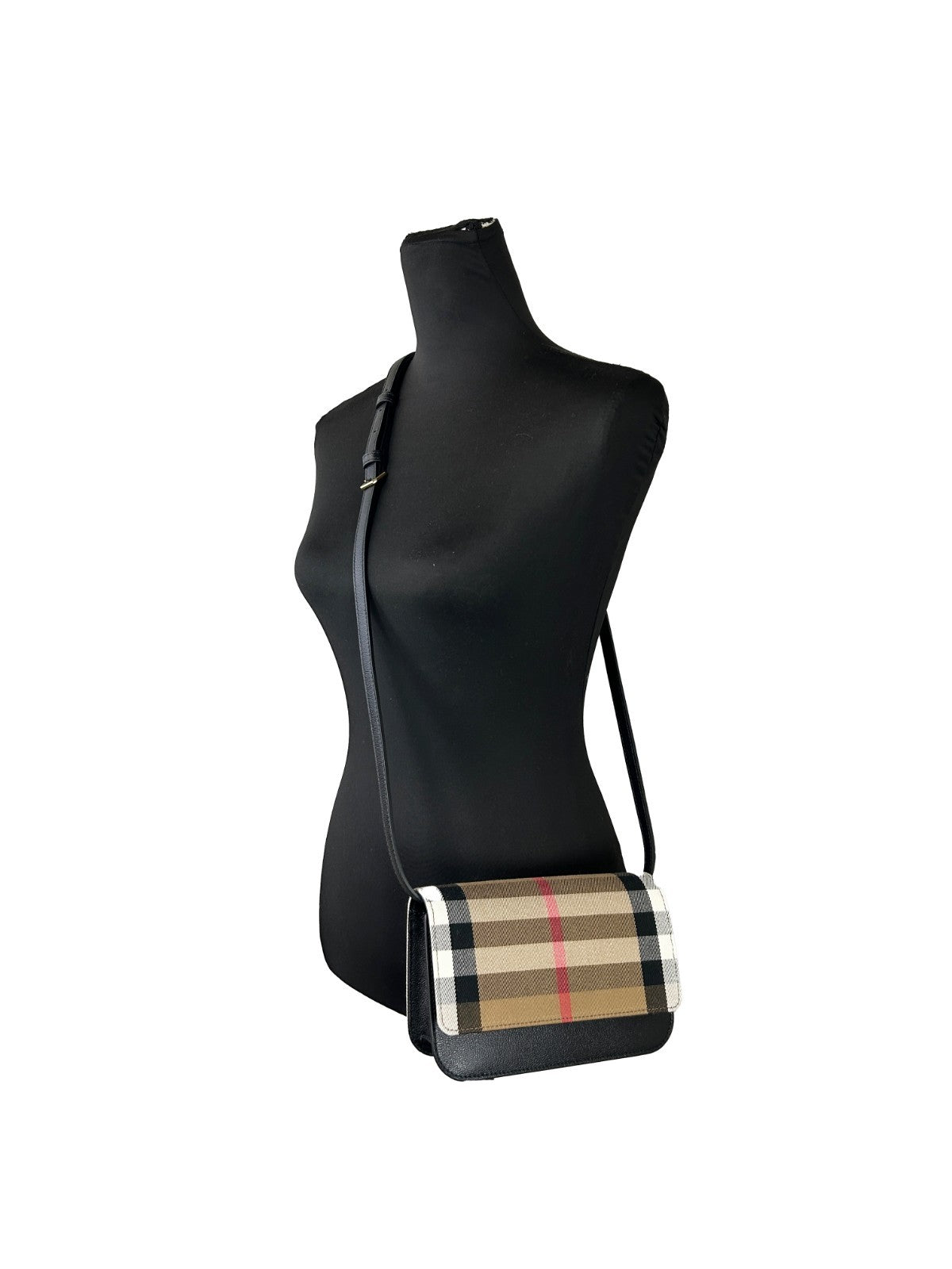 Burberry Madison Canvas Small Crossbody Handbag - Gold