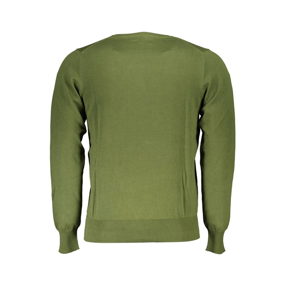 U.S. Grand Polo Men's Crew Neck Cotton Sweatshirt - Green