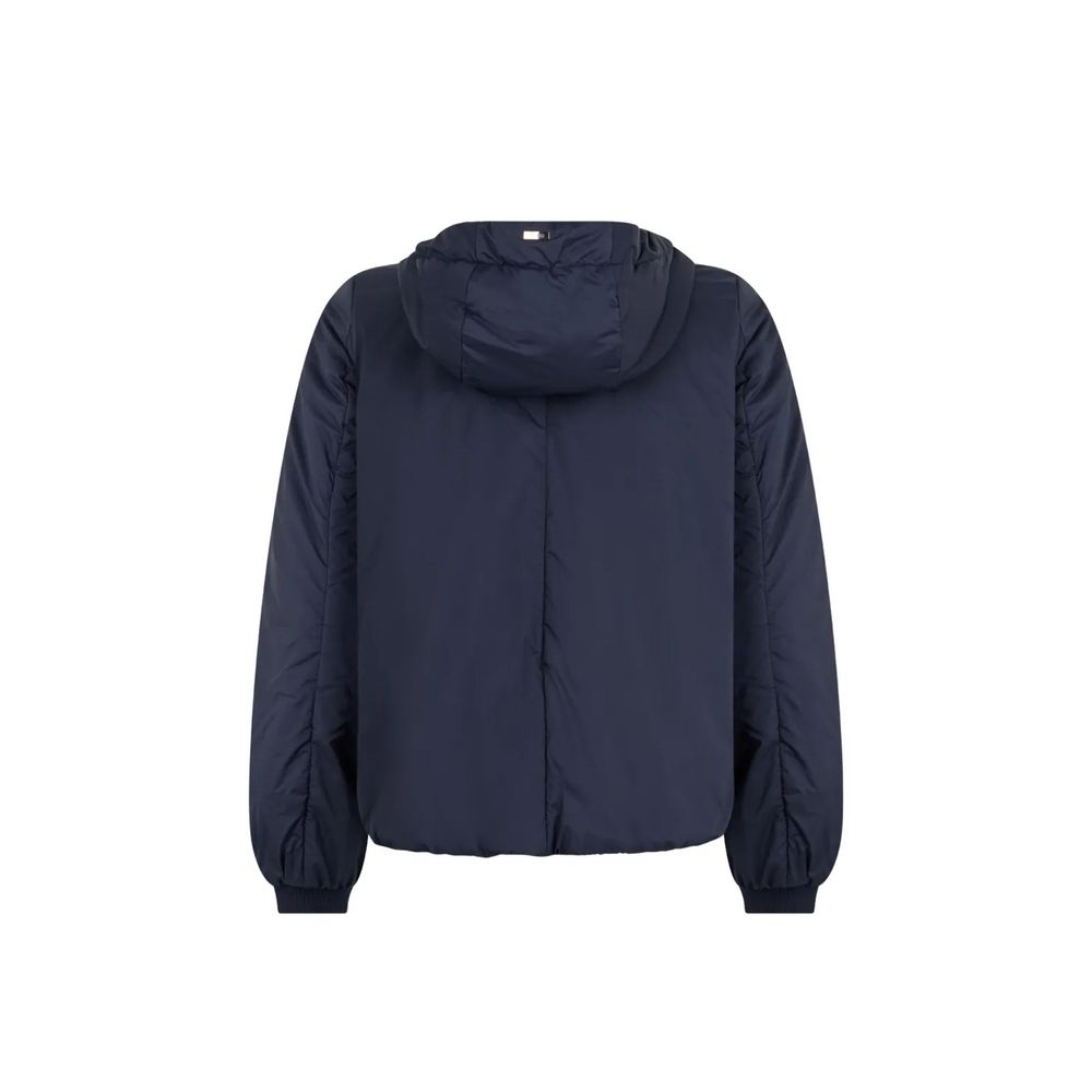 Herno Women's Polyamide & Polyester Overcoat - Blue