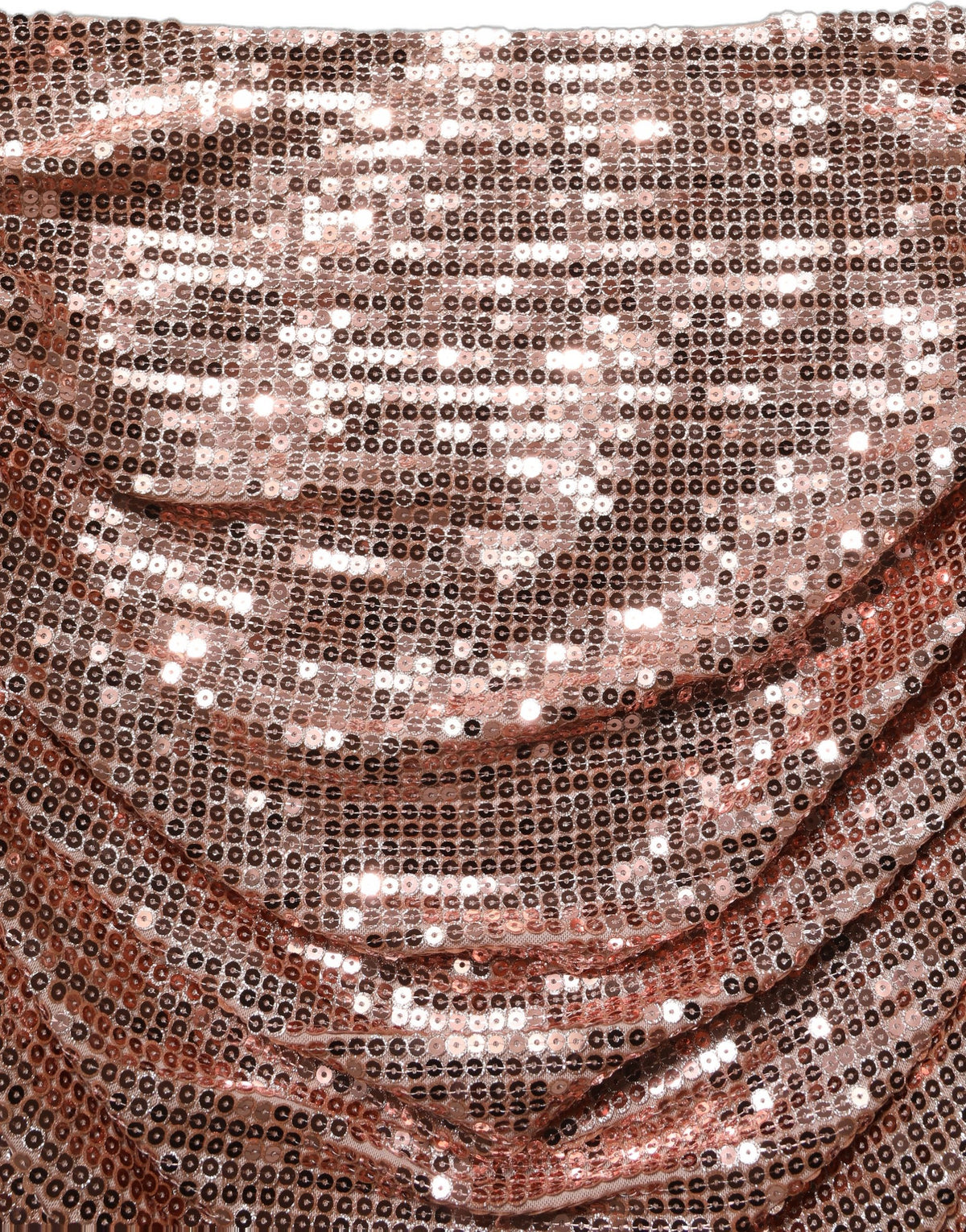 Dolce & Gabbana Women's High Rise Silk Nylon & Sequins Maxi Long Skirt - Rose Gold