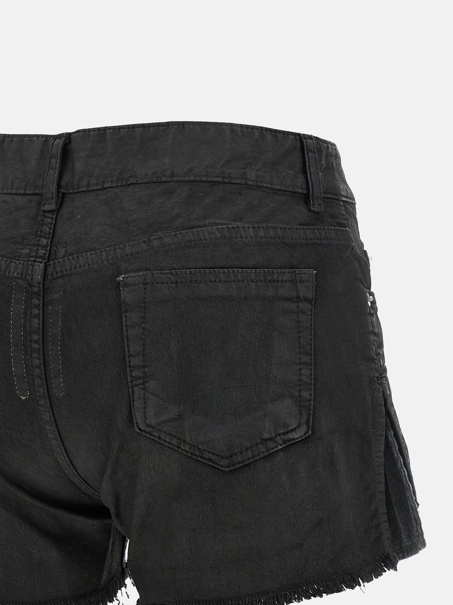 DRKSHDW Black Cotton Bermuda Shorts