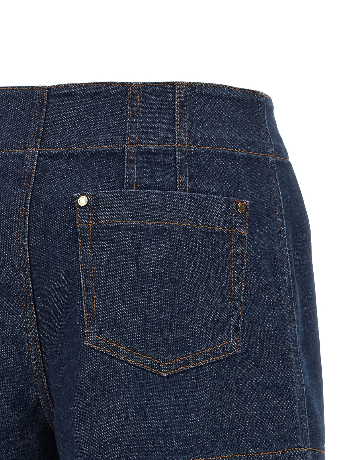 Denim Shorts by Zimmermann for women in stretch denim cotton blue features an magnificent silhouette, showcasing a magnificent with a long short and high rise for a premium, sophisticated aesthetic.