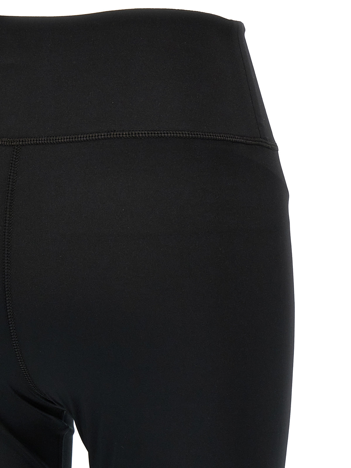 Balenciaga Women's Leggings Stretch Polyester Activewear - Black Print