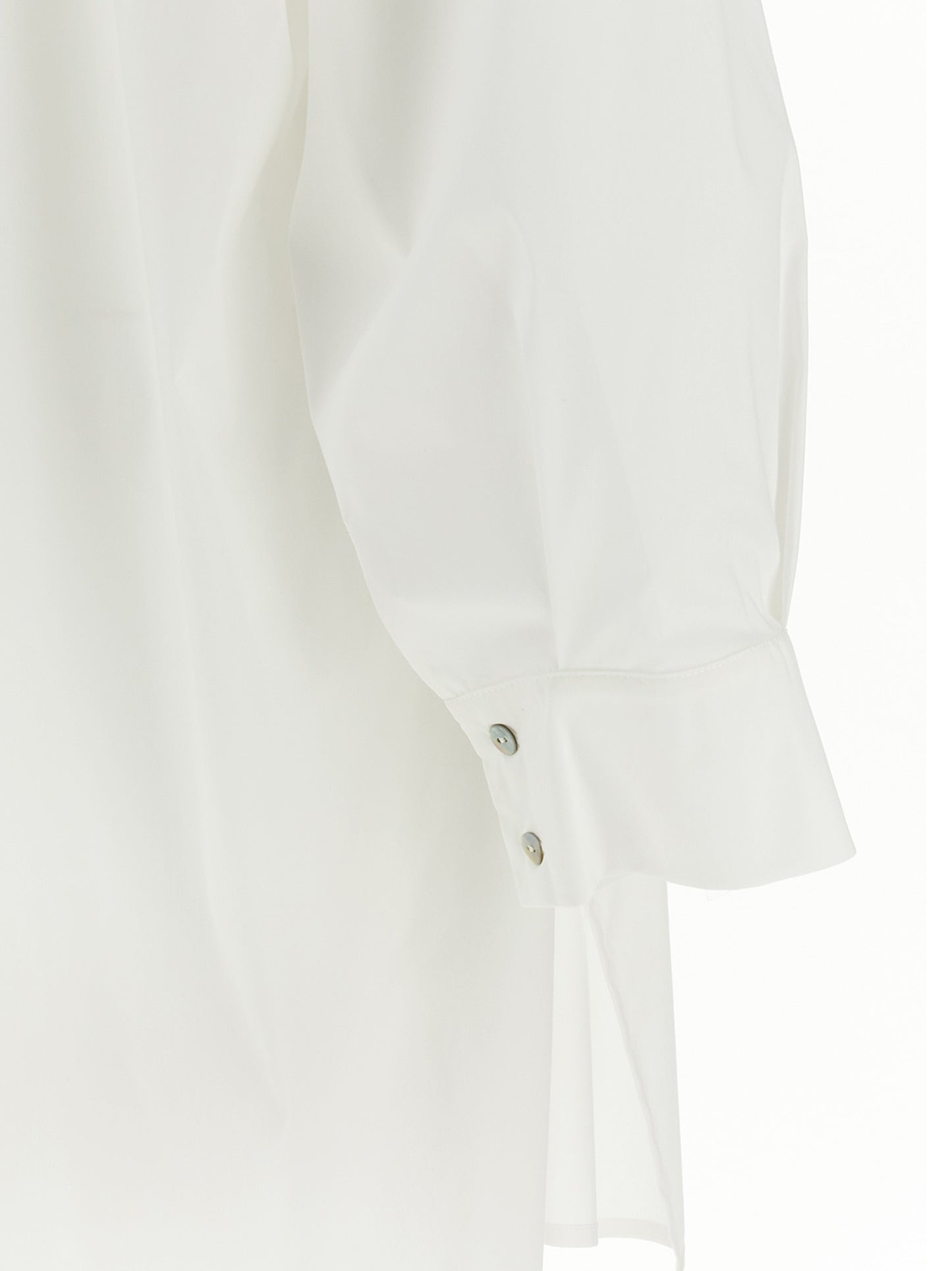 Blouse by DI.LA3 PARI' for women in silk white showcases a sublime silhouette, artfully detailed with a sublime and for a sophisticated, sublime finish.