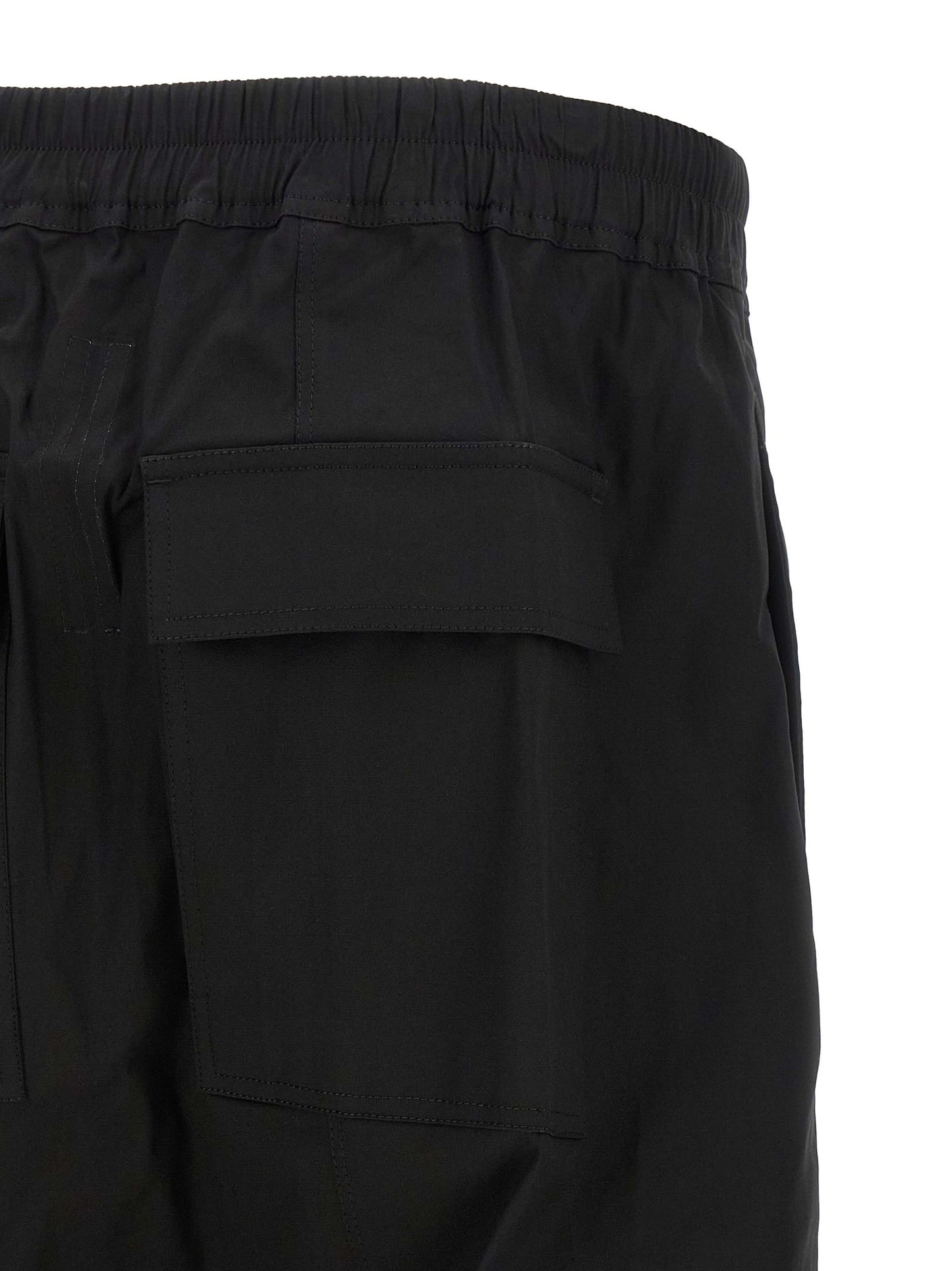 Rick Owens Men's Low Rise Cotton Bermuda Shorts - Black