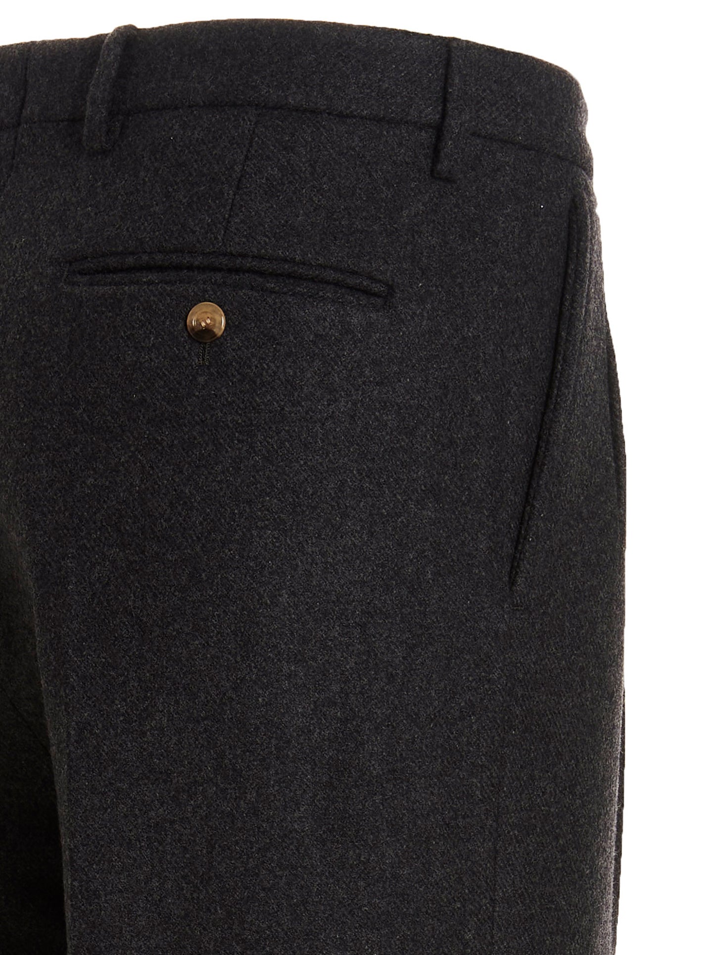 Gucci Men's Cashmere Trousers - Dark Gray Gray