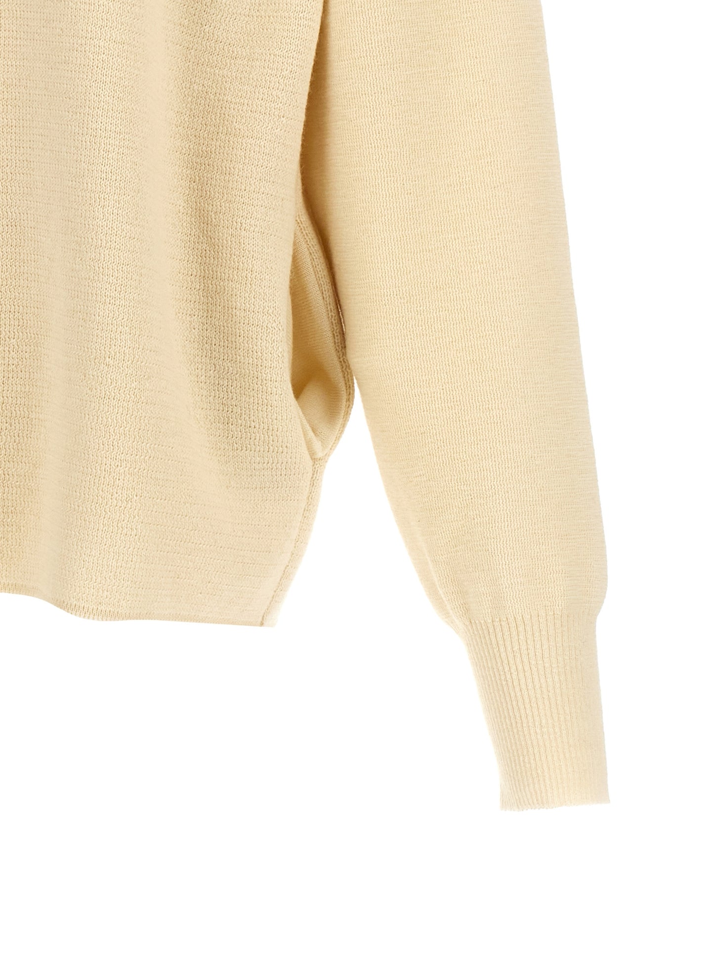 MA'RY'YA Men's Modacrylic Merino Wool Cardigan - White