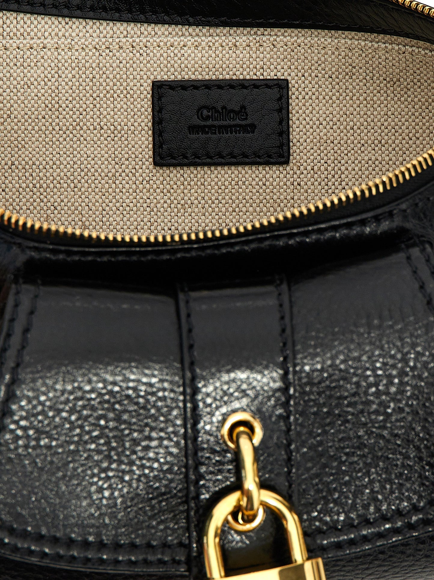 Chloé 9 To 5 Paddington Calfskin Leather Shoulder Bag - Black