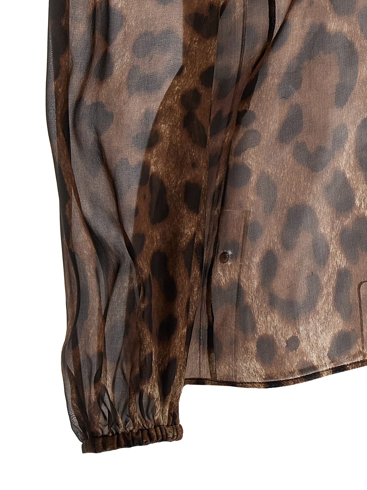 Blouse by Dolce & Gabbana for women in silk animal, multicolor, transparent & print showcases a sleek silhouette, elegantly detailed with a sleek and for a sleek finish.