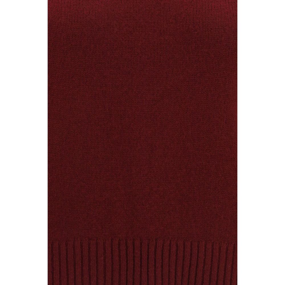 Lisa Yang Women's Regular Fit Crew Neck Cashmere Sweater - Bordeaux