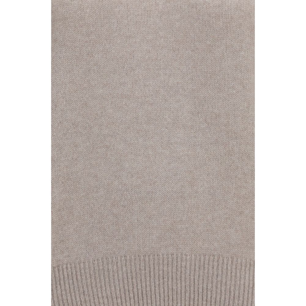Lisa Yang Women's Oversized Crew Neck Cashmere Sweater - Beige