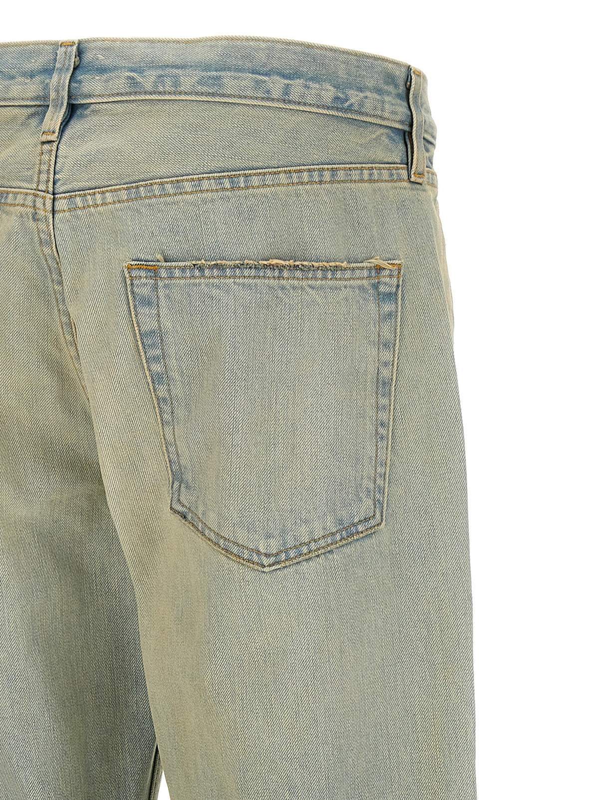 Fear Of God Men's Straight Leg Cotton Denim Jeans - Light Blue