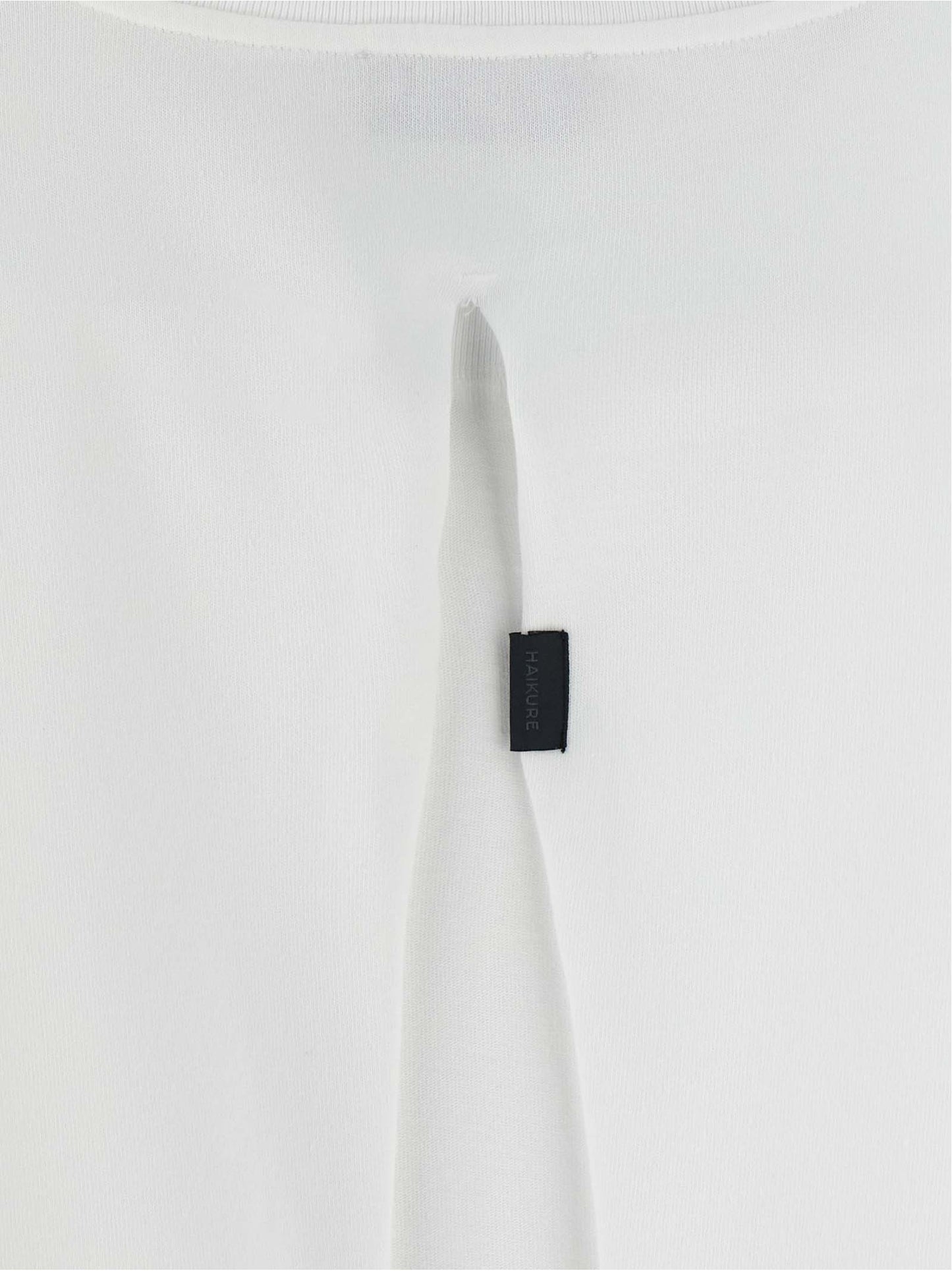 Haikure White Cotton T-Shirt