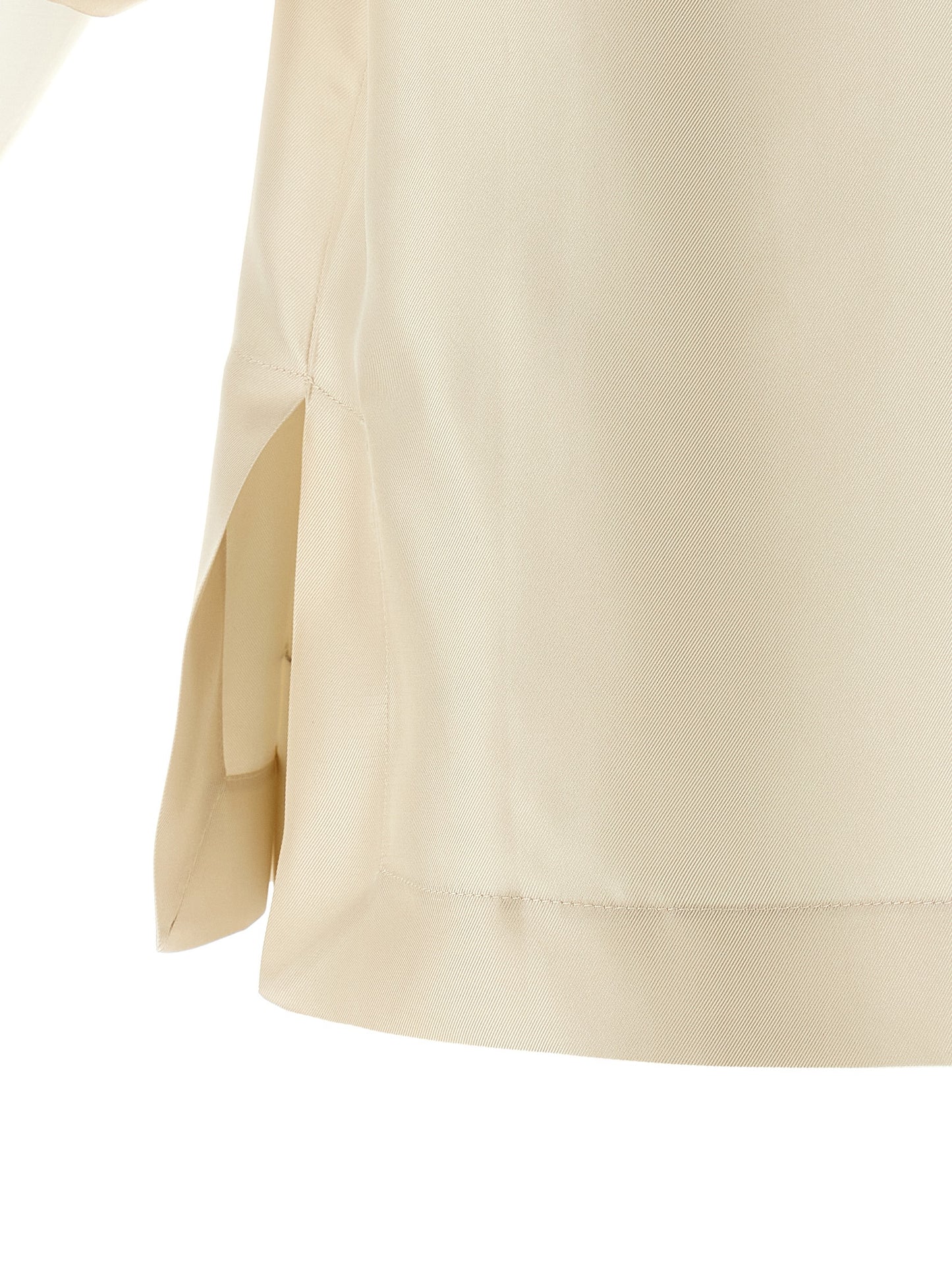 Loulou De Saison Beige Silk Blouse