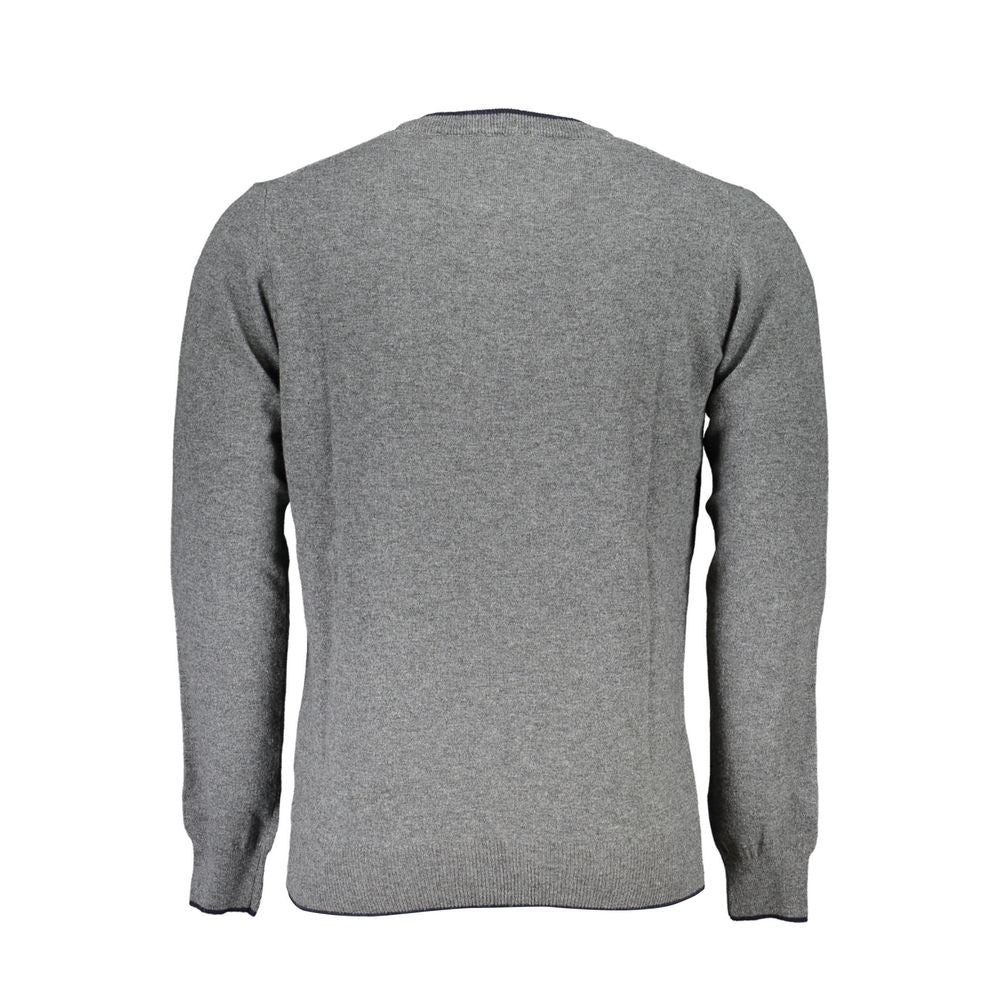 North Sails Men's Crew Neck Cashmere Viscose Sweatshirt - Gray