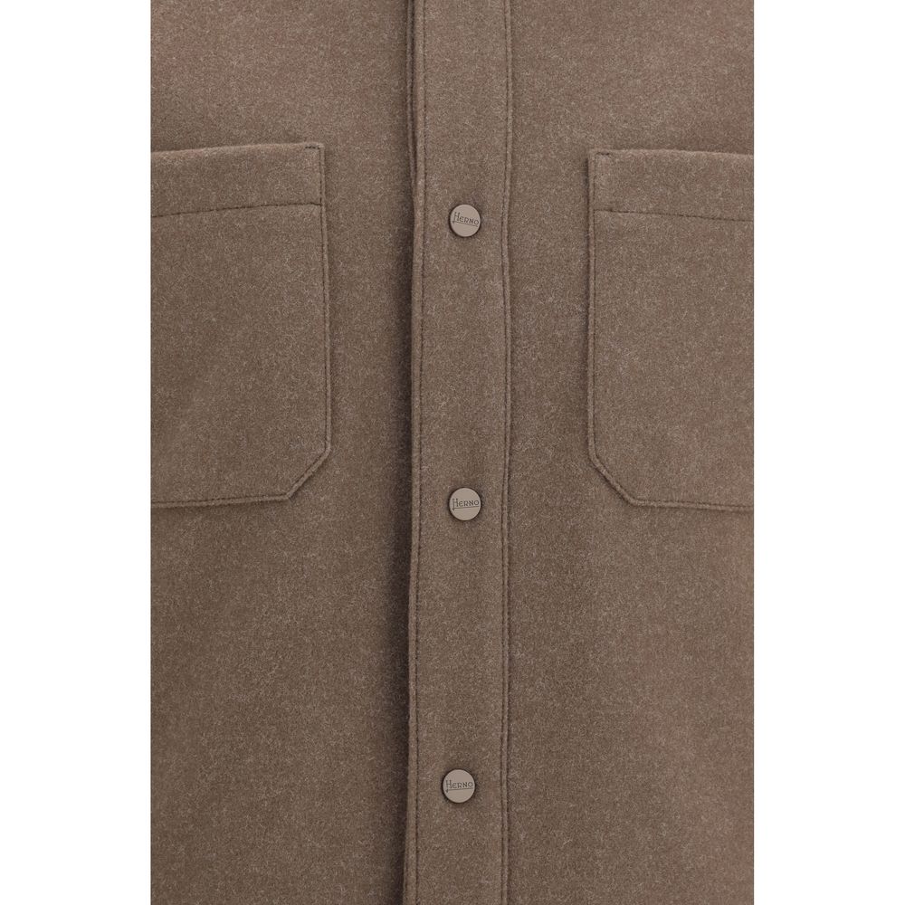 Herno Men's Viscose Polyester & Acetate Jacket - Brown