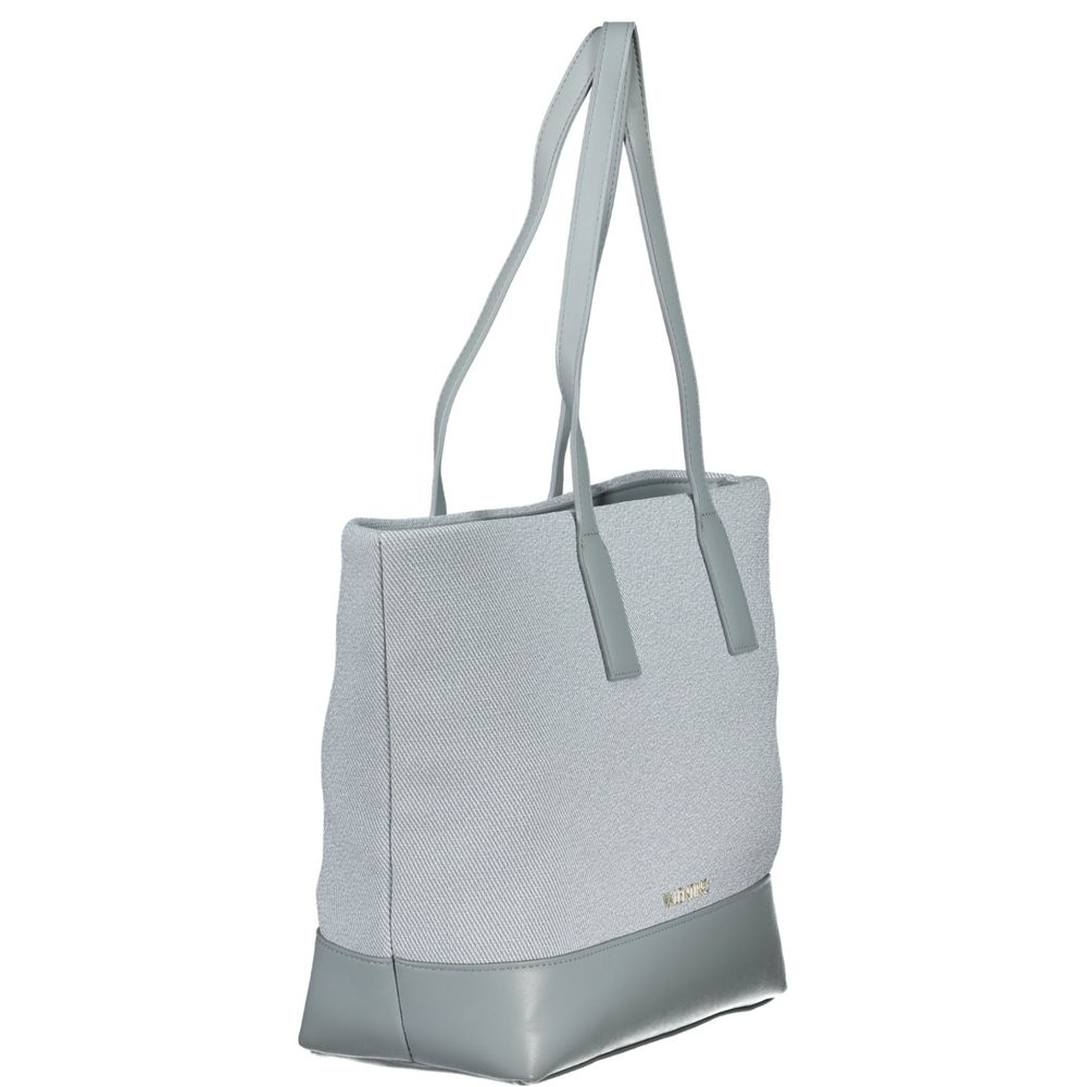 Mario Valentino Polyurethane Shoulder Handbag - Blue