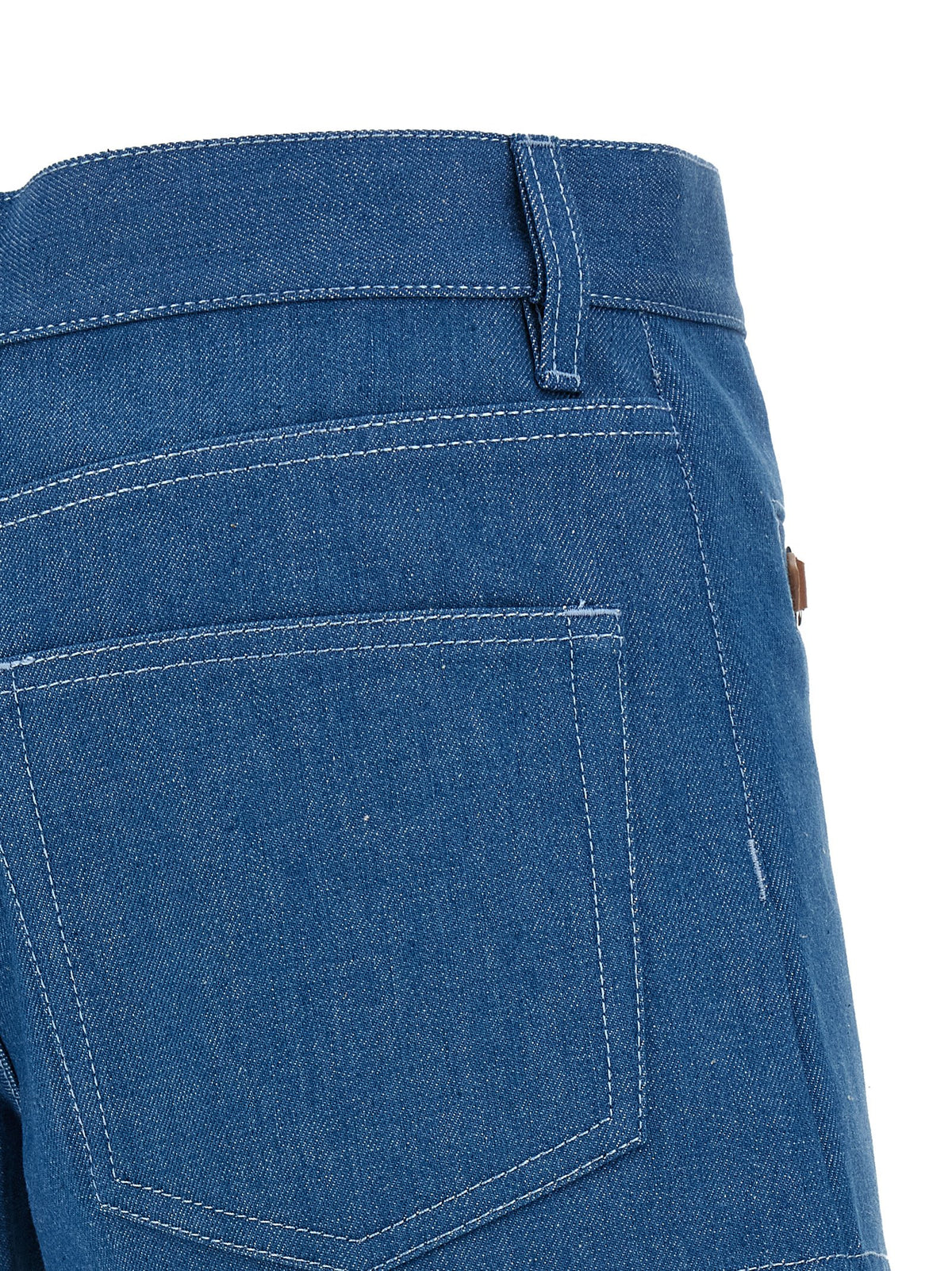Gucci Women's Denim Cotton Shorts - Blue
