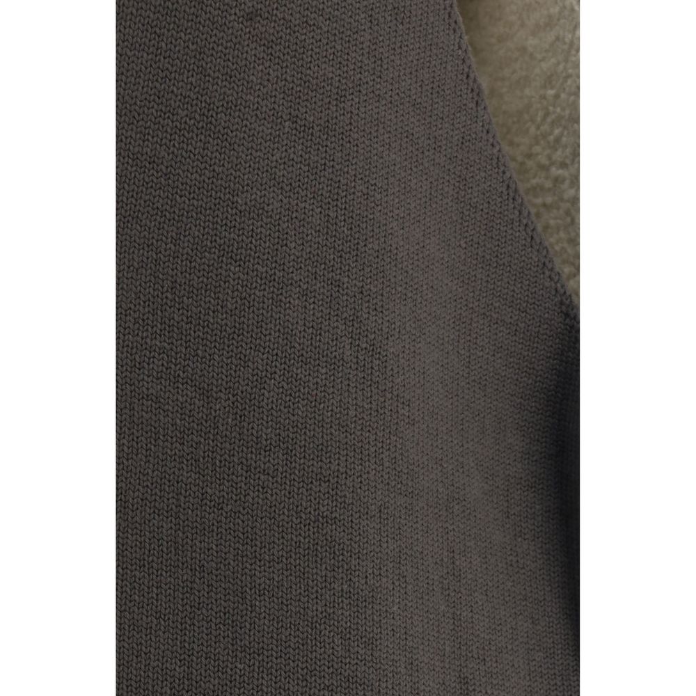 Vest by Rick Owens for women in polyamide wool gray showcases a dynamic silhouette, perfectly balancing with a dynamic for a sophisticated, high-fashion look.