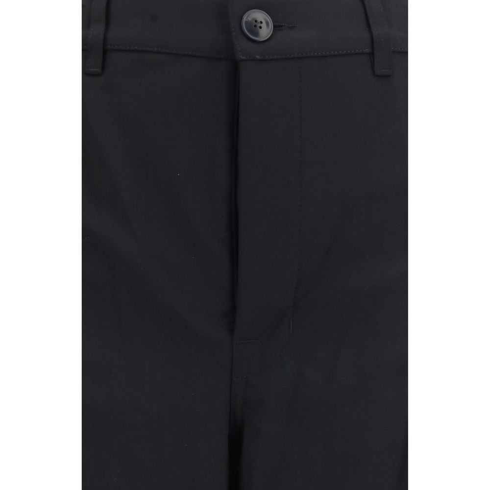 Rick Owens Women's Regular Fit Wide Wool Trousers - Black