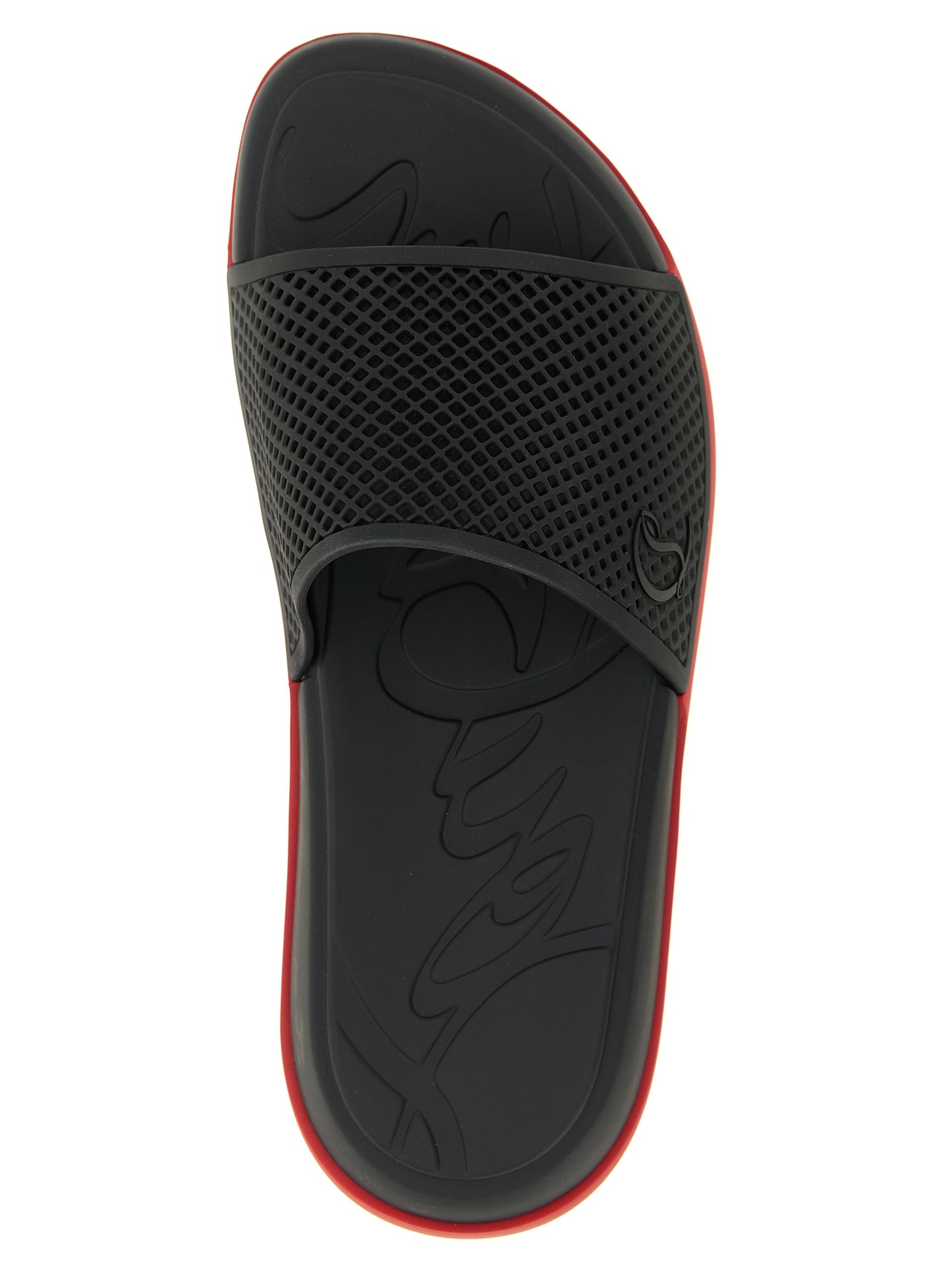 Flat Shoes by Christian Louboutin for men in polyethylene & polyurethane black & red features an effortless chic silhouette, showcasing the City Mooncrest Men's Polyethylene & Polyurethane Flat Shoes design with an effortless chic flat and a for a effortless chic look.