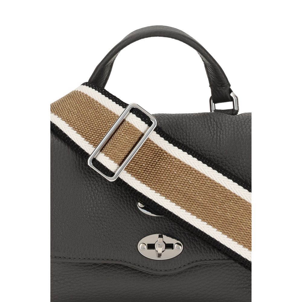 Zanellato Postina Daily Bos Taurus Calf Leather Handbag - Gray Multicolor Signature