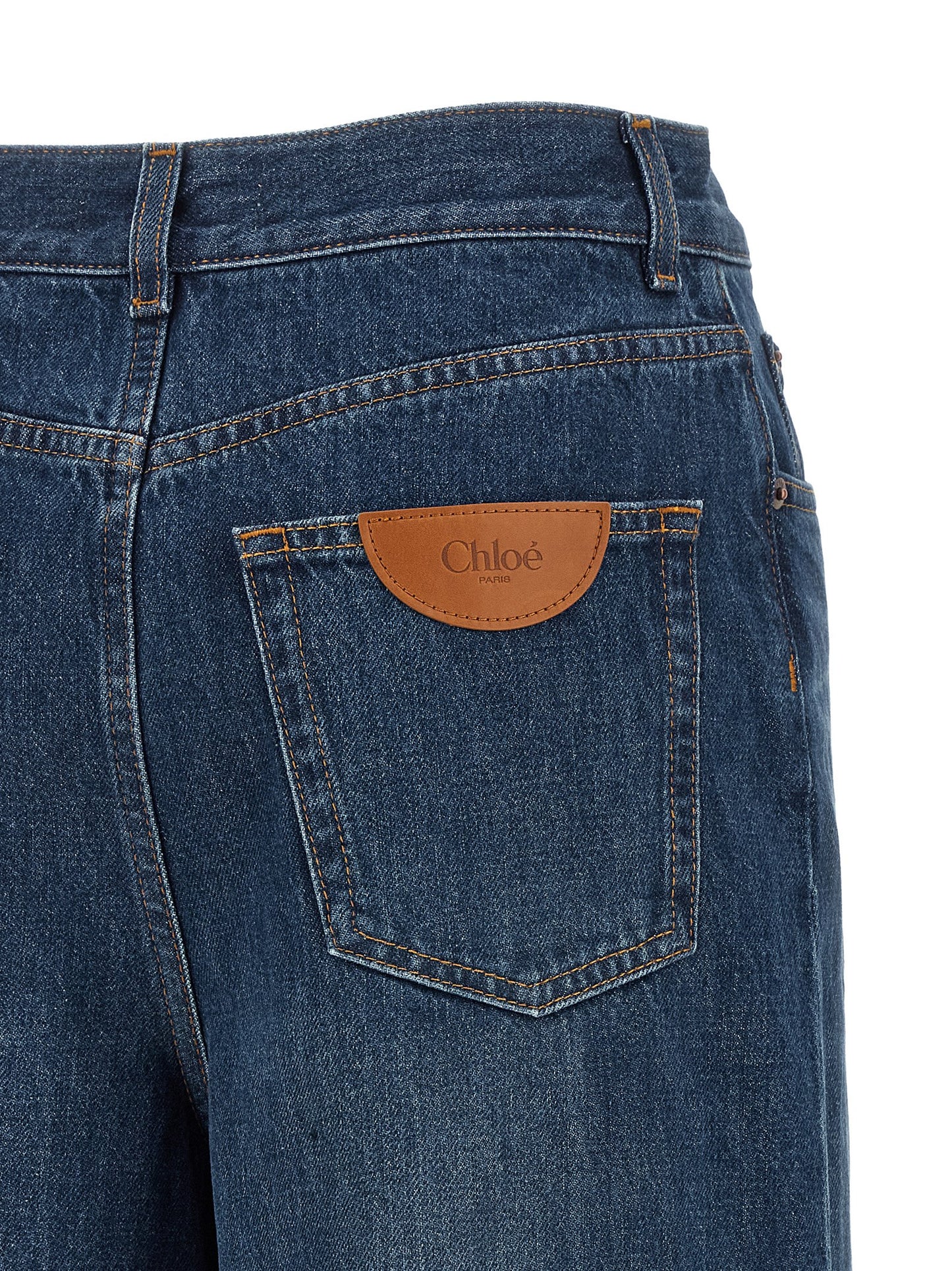 Chloé Women's Cotton Denim Jeans - Blue