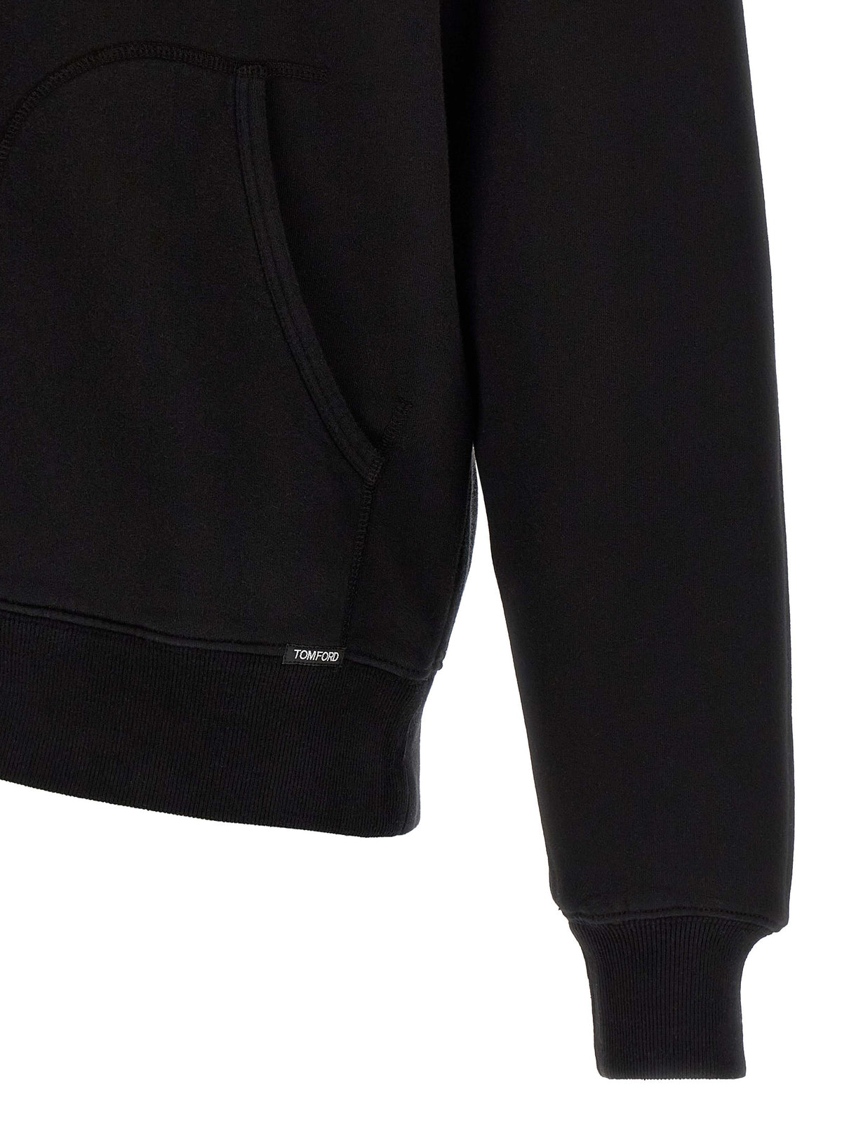 Tom Ford Essence Men's Cotton Sweatshirt Hoodie - Black