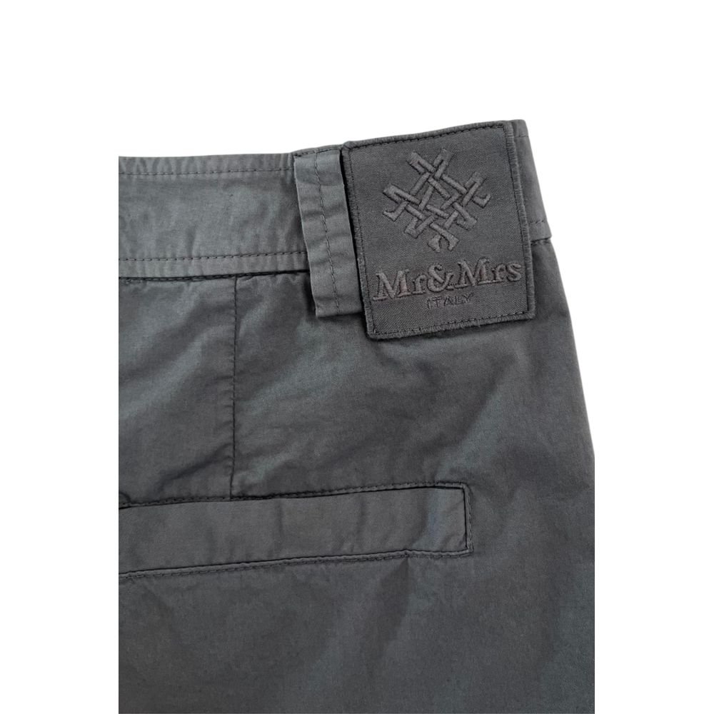 Bermuda Shorts by Mr&Mrs Italy for women in stretch cotton gray features a eye catching relaxed-fit & wide and short with a eye catching .