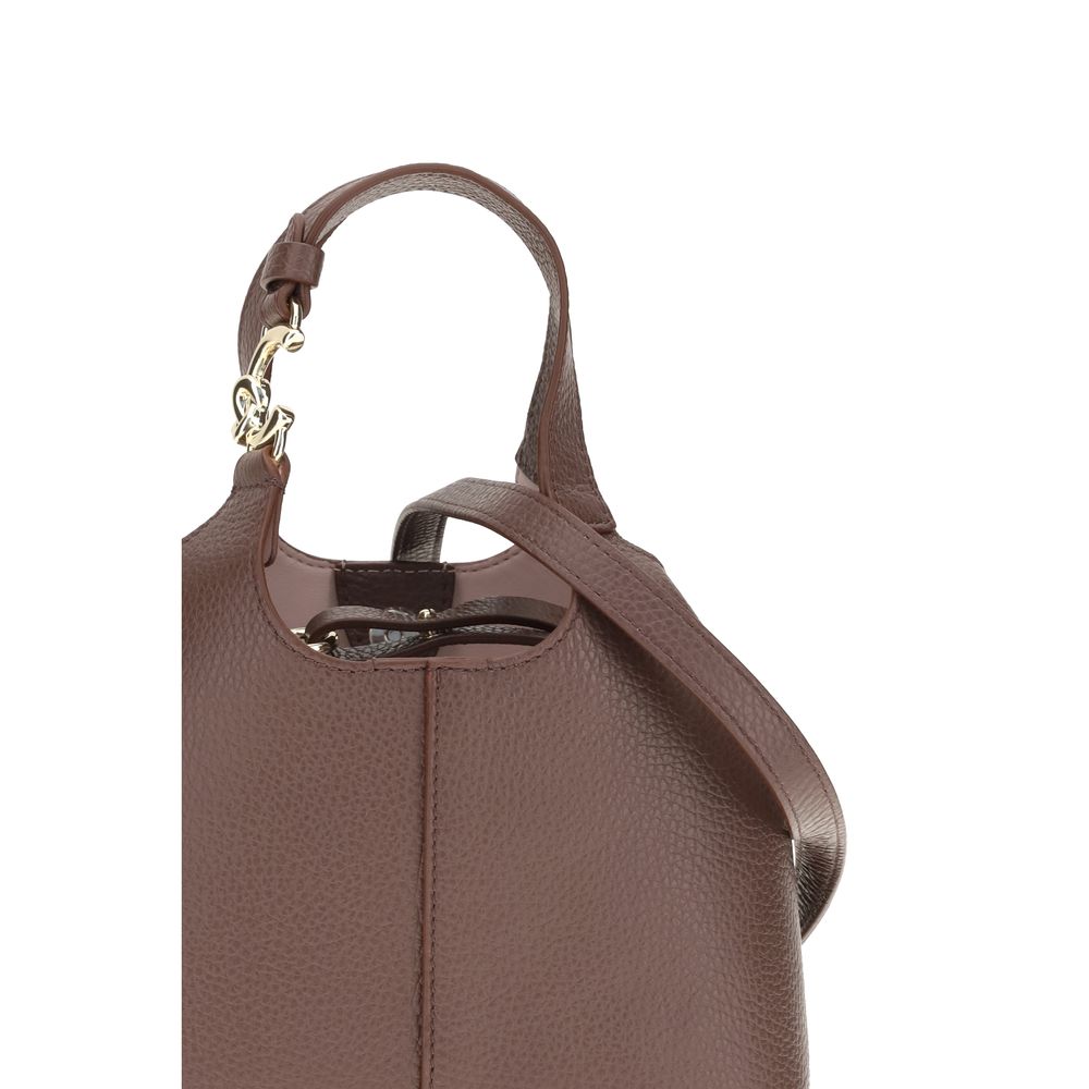 Coccinelle C Easy Bos Taurus Calf Leather Compact Handbag - Beige