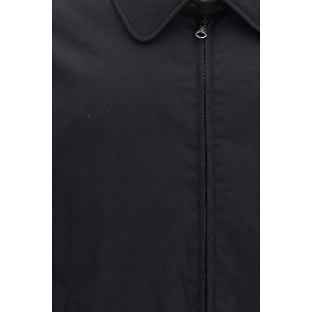 Our Legacy Men's Goose Down Padded Nylon Polyester Cotton & Goose-Down Overcoat - Black Signature