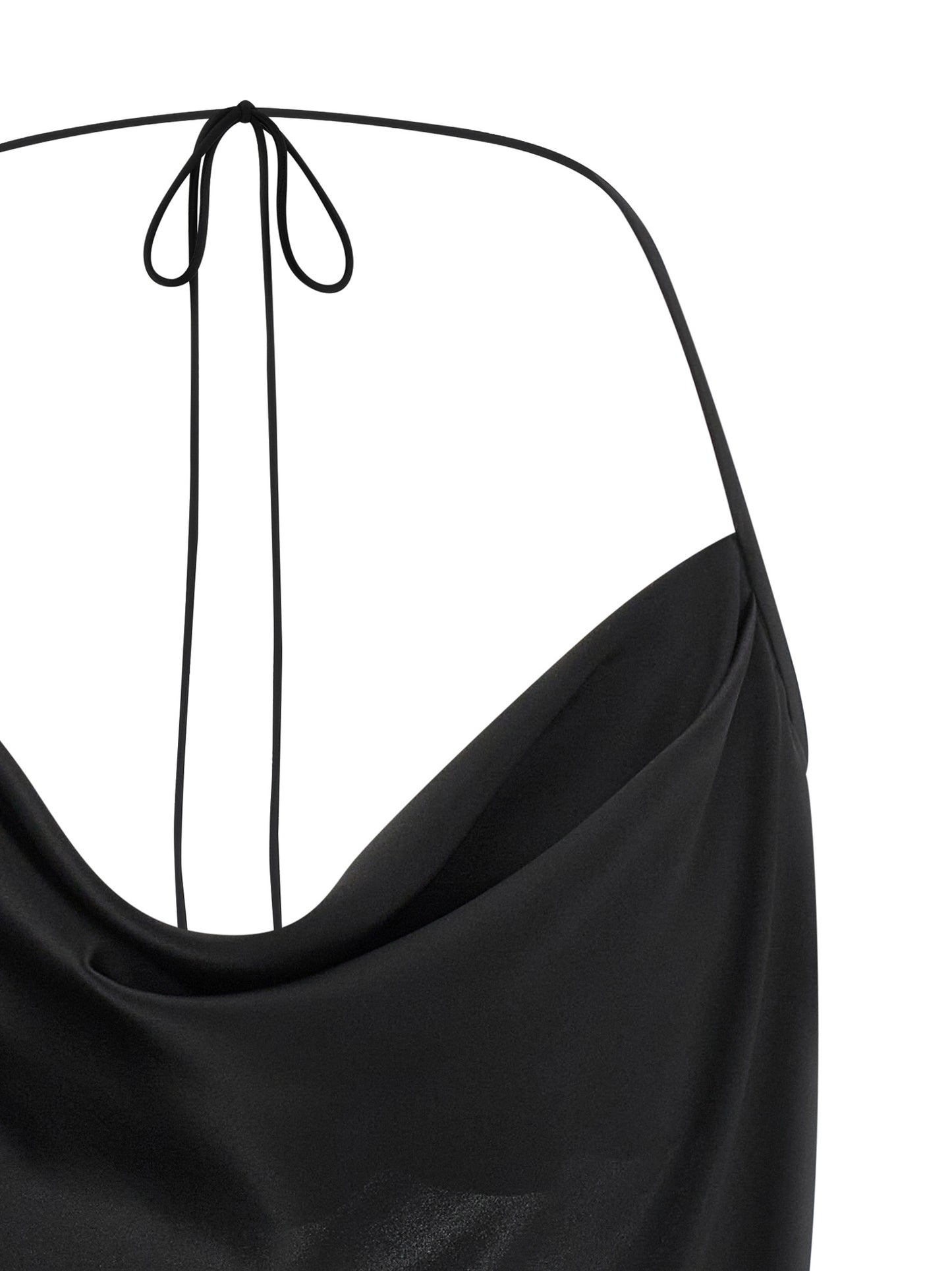 Valentino Garavani Black Silk Tank Tops